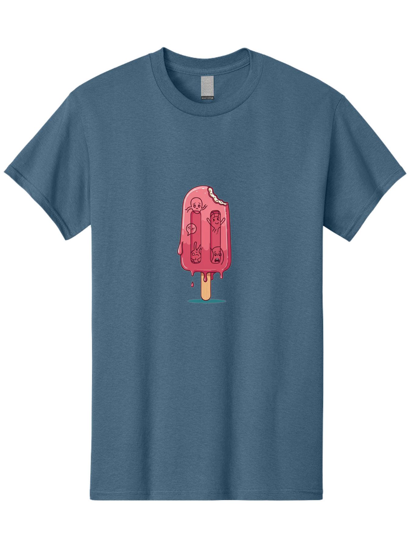 Melting-Strawberry-Popsicle Men'S Graphic Tee, 100% Cotton, Comfortable Casual Summer Wear, Machine Washable, Vintage Camera, Old Camera, Antique Camera, Black Camera, Classic Photography, Photography Equipment, Nostalgic Device, Film Camera, Bao645