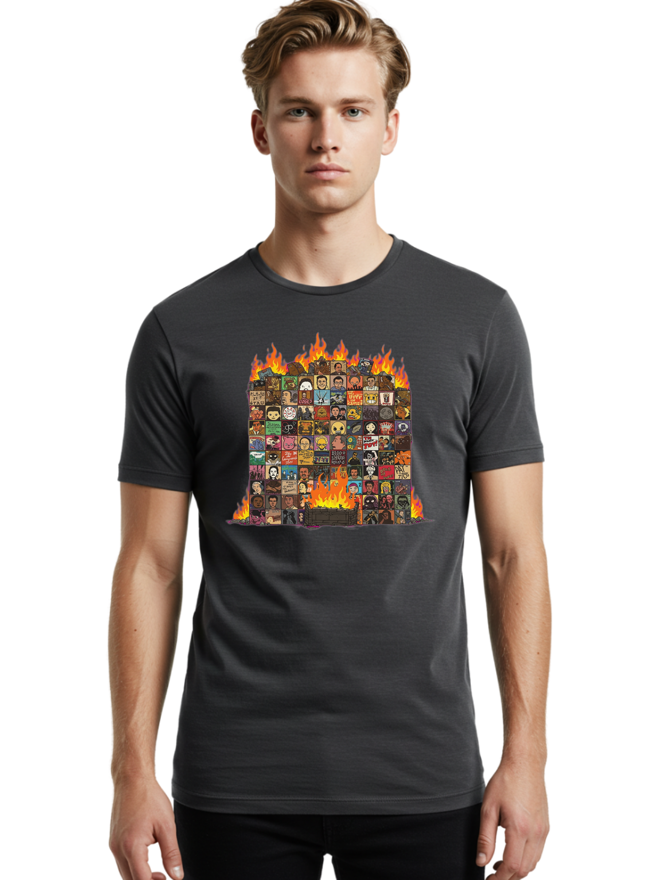 Meme-Burn Men'S Graphic Tee, 100% Cotton, Comfortable Casual Summer Wear, Machine Washable, Vintage Camera, Old Camera, Antique Camera, Black Camera, Classic Photography, Photography Equipment, Nostalgic Device, Film Camera, Camera Art Bao646