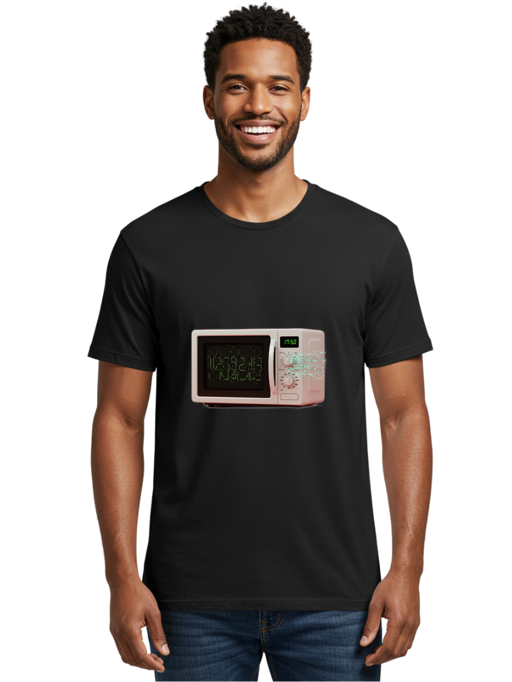 Microwave-1 Men'S Graphic Tee, 100% Cotton, Comfortable Casual Summer Wear, Machine Washable, Vintage Camera, Old Camera, Antique Camera, Black Camera, Classic Photography, Photography Equipment, Nostalgic Device, Film Camera, Camera Art Bao652
