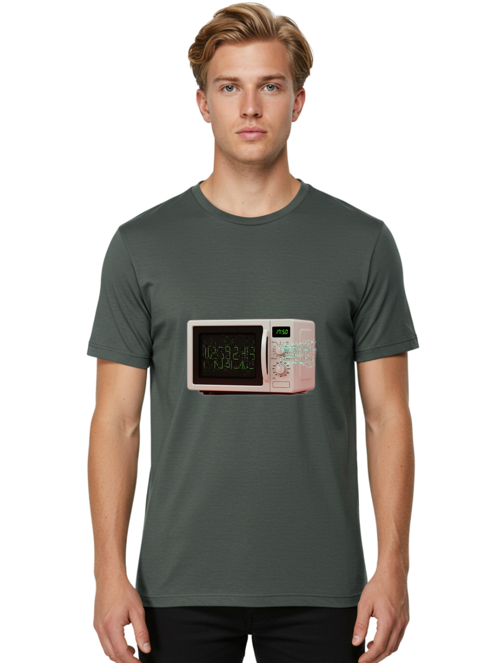 Microwave-1 Men'S Graphic Tee, 100% Cotton, Comfortable Casual Summer Wear, Machine Washable, Vintage Camera, Old Camera, Antique Camera, Black Camera, Classic Photography, Photography Equipment, Nostalgic Device, Film Camera, Camera Art Bao652