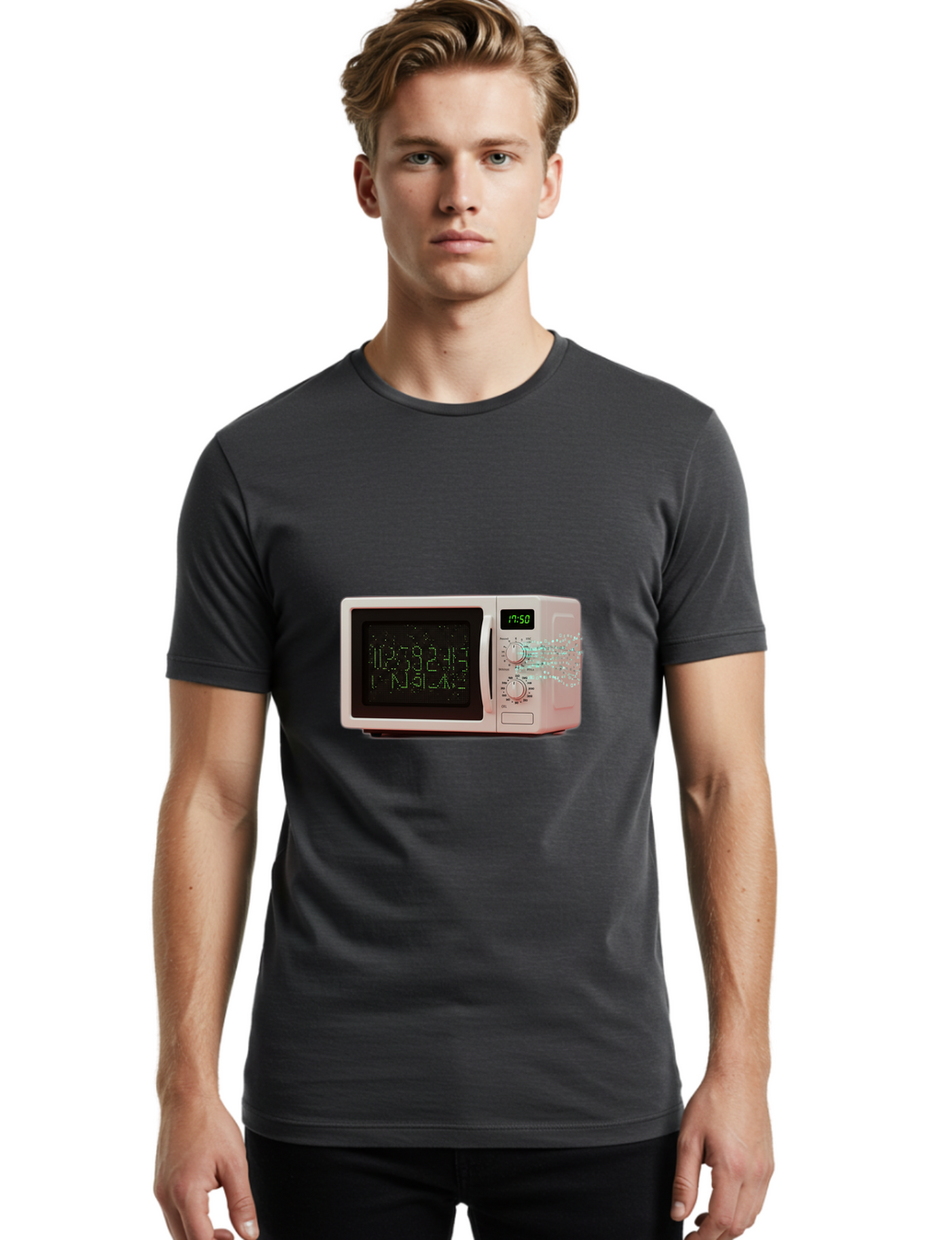 Microwave-1 Men'S Graphic Tee, 100% Cotton, Comfortable Casual Summer Wear, Machine Washable, Vintage Camera, Old Camera, Antique Camera, Black Camera, Classic Photography, Photography Equipment, Nostalgic Device, Film Camera, Camera Art Bao652
