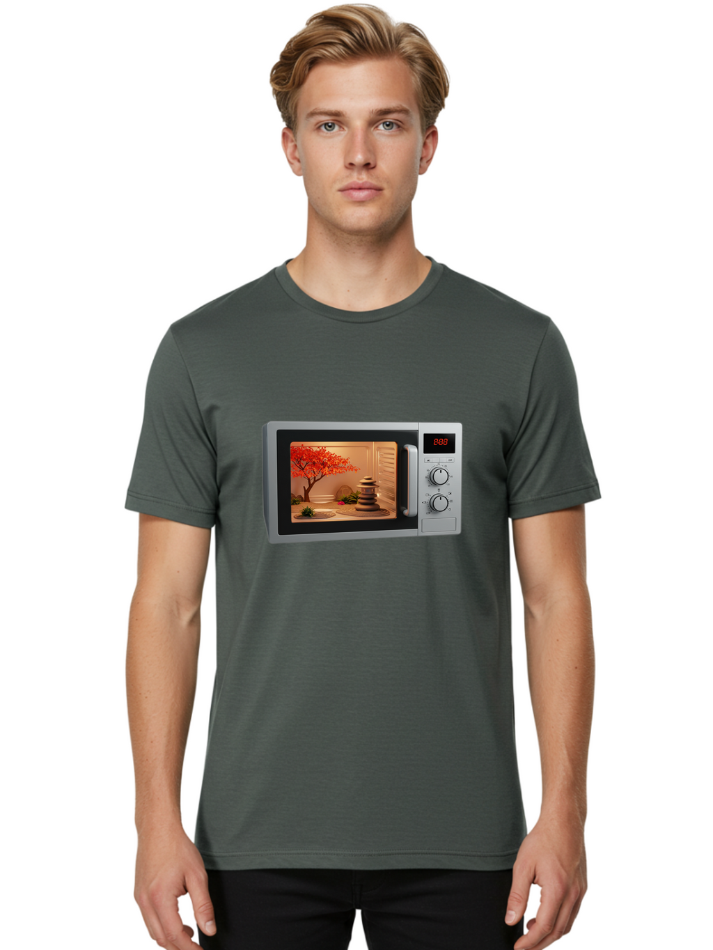 Microwave-Zen Men'S Graphic Tee, 100% Cotton, Comfortable Casual Summer Wear, Machine Washable, Vintage Camera, Old Camera, Antique Camera, Black Camera, Classic Photography, Photography Equipment, Nostalgic Device, Film Camera, Camera Art Bao654