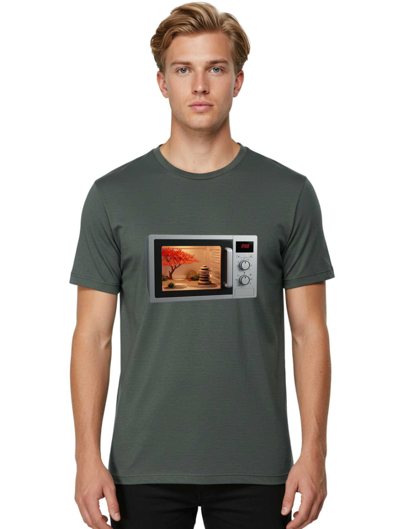 Microwave-Zen Men'S Graphic Tee, 100% Cotton, Comfortable Casual Summer Wear, Machine Washable, Vintage Camera, Old Camera, Antique Camera, Black Camera, Classic Photography, Photography Equipment, Nostalgic Device, Film Camera, Camera Art Bao654