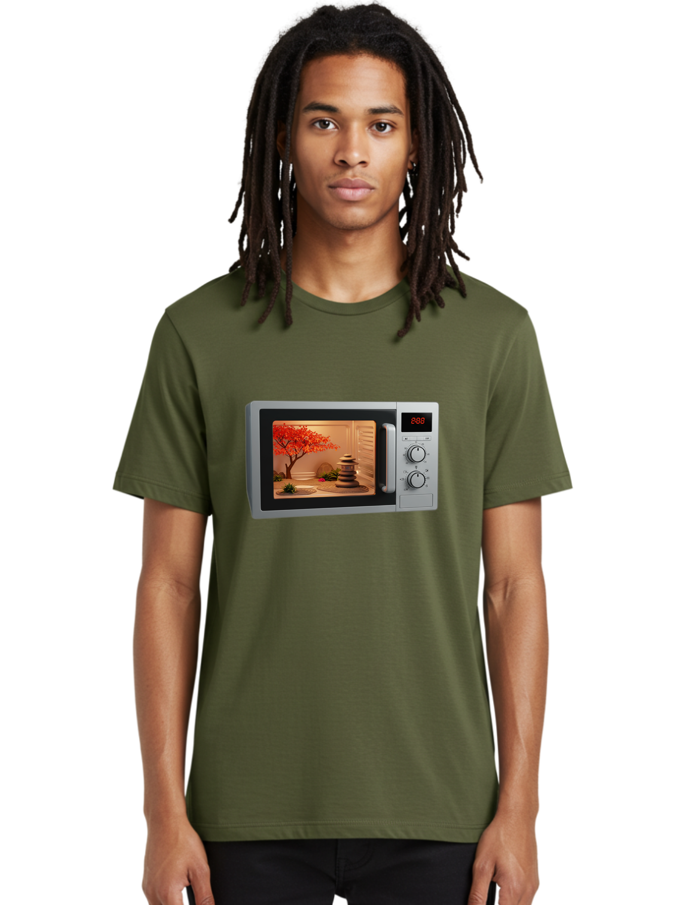 Microwave-Zen Men'S Graphic Tee, 100% Cotton, Comfortable Casual Summer Wear, Machine Washable, Vintage Camera, Old Camera, Antique Camera, Black Camera, Classic Photography, Photography Equipment, Nostalgic Device, Film Camera, Camera Art Bao654