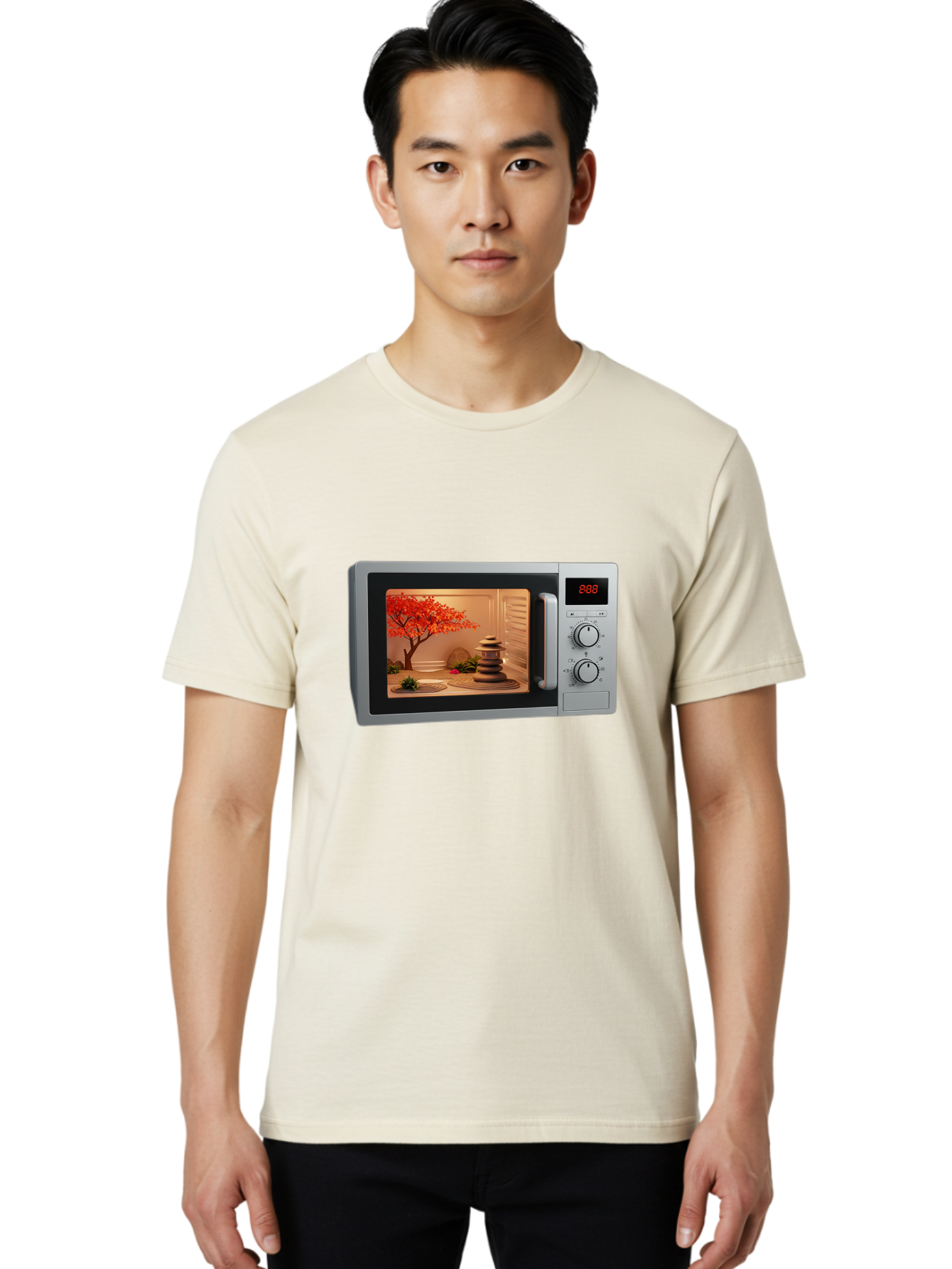 Microwave-Zen Men'S Graphic Tee, 100% Cotton, Comfortable Casual Summer Wear, Machine Washable, Vintage Camera, Old Camera, Antique Camera, Black Camera, Classic Photography, Photography Equipment, Nostalgic Device, Film Camera, Camera Art Bao654