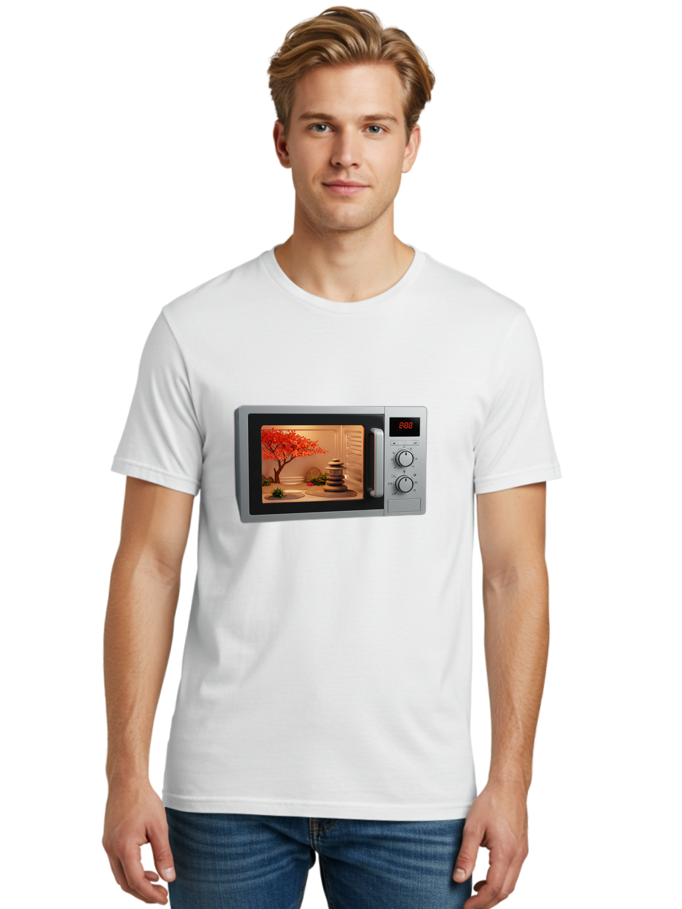 Microwave-Zen Men'S Graphic Tee, 100% Cotton, Comfortable Casual Summer Wear, Machine Washable, Vintage Camera, Old Camera, Antique Camera, Black Camera, Classic Photography, Photography Equipment, Nostalgic Device, Film Camera, Camera Art Bao654