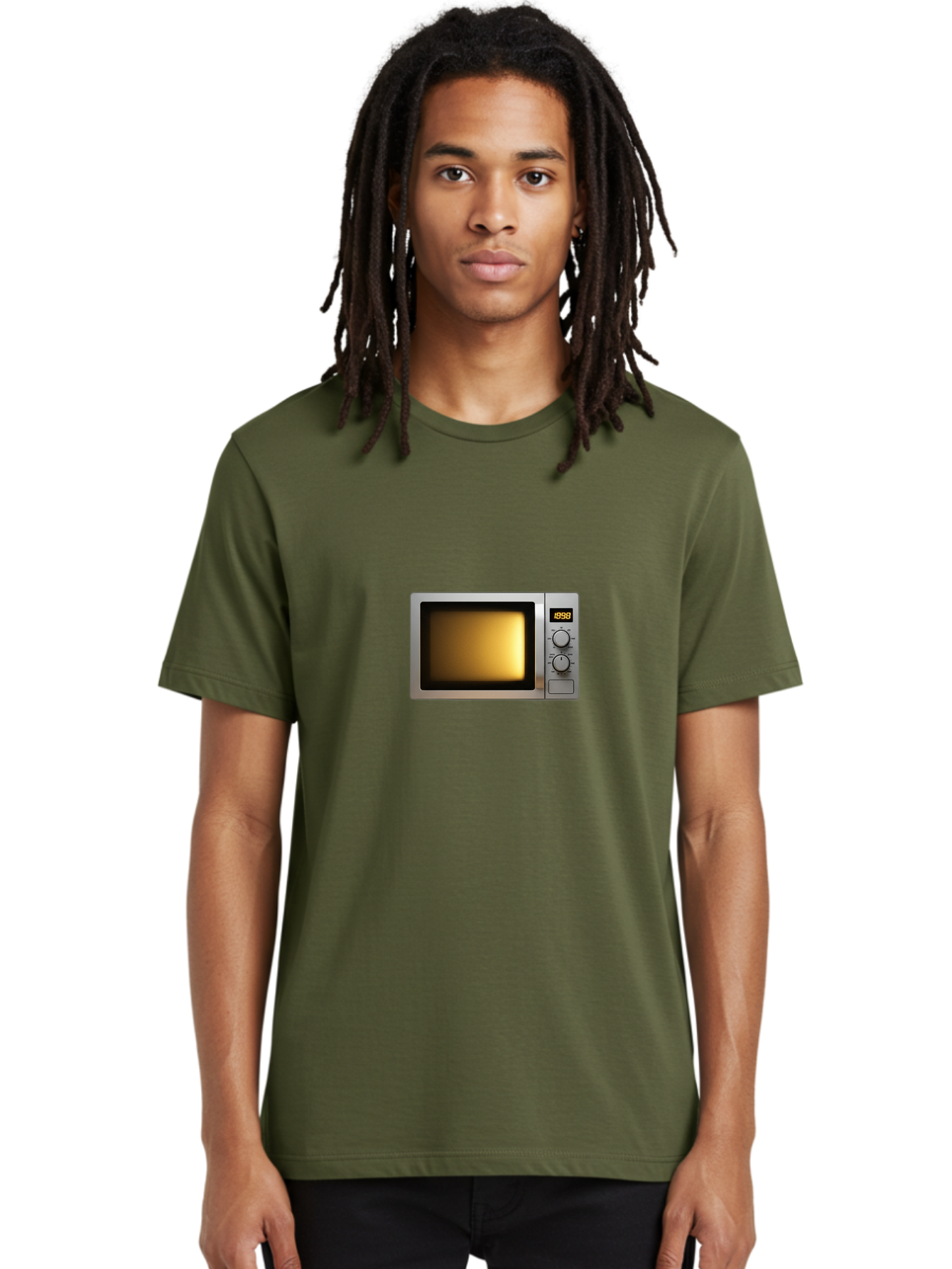 Microwave Men'S Graphic Tee, 100% Cotton, Comfortable Casual Summer Wear, Machine Washable, Vintage Camera, Old Camera, Antique Camera, Black Camera, Classic Photography, Photography Equipment, Nostalgic Device, Film Camera, Camera Art Bao655