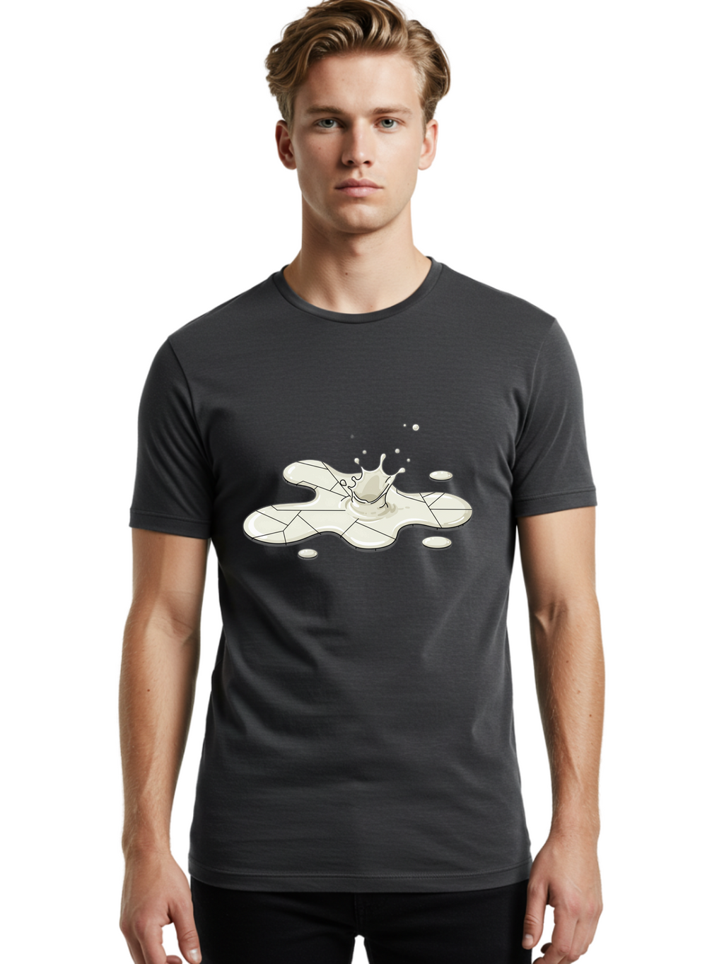 Milk-Splash Men'S Graphic Tee, 100% Cotton, Comfortable Casual Summer Wear, Machine Washable, Vintage Camera, Old Camera, Antique Camera, Black Camera, Classic Photography, Photography Equipment, Nostalgic Device, Film Camera, Camera Art Bao656