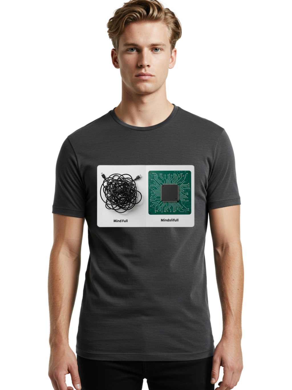 Mind-Full-Minds-Lifull Men'S Graphic Tee, 100% Cotton, Comfortable Casual Summer Wear, Machine Washable, Vintage Camera, Old Camera, Antique Camera, Black Camera, Classic Photography, Photography Equipment, Nostalgic Device, Film Camera, Bao657