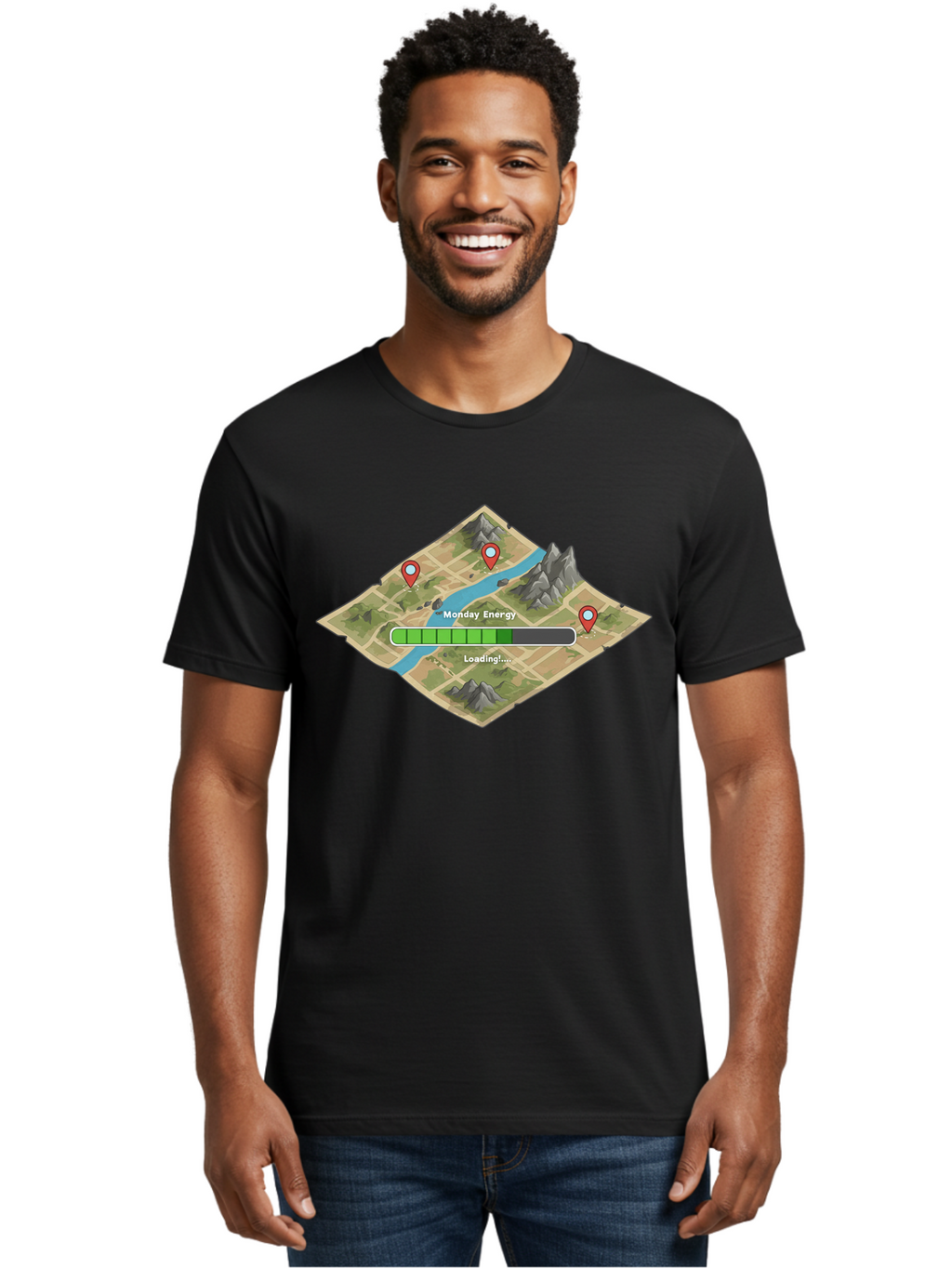 Monday-Energy Men'S Graphic Tee, 100% Cotton, Comfortable Casual Summer Wear, Machine Washable, Vintage Camera, Old Camera, Antique Camera, Black Camera, Classic Photography, Photography Equipment, Nostalgic Device, Film Camera, Camera Art Bao662