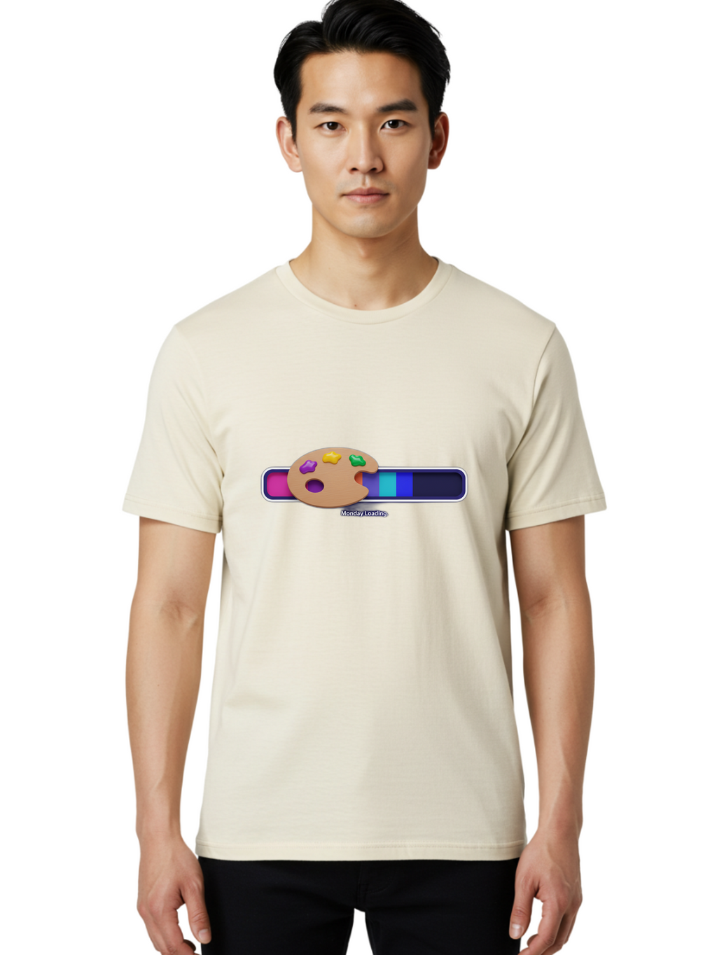 Monday-Loading Men'S Graphic Tee, 100% Cotton, Comfortable Casual Summer Wear, Machine Washable, Vintage Camera, Old Camera, Antique Camera, Black Camera, Classic Photography, Photography Equipment, Nostalgic Device, Film Camera, Camera Art Bao663