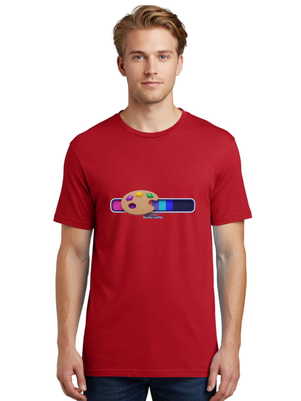 Monday-Loading Men'S Graphic Tee, 100% Cotton, Comfortable Casual Summer Wear, Machine Washable, Vintage Camera, Old Camera, Antique Camera, Black Camera, Classic Photography, Photography Equipment, Nostalgic Device, Film Camera, Camera Art Bao663