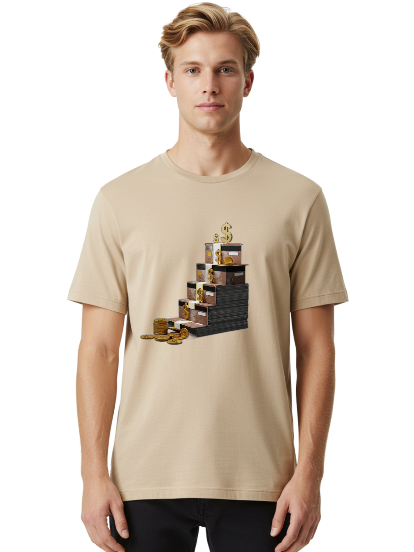 Money-Stack Men'S Graphic Tee, 100% Cotton, Comfortable Casual Summer Wear, Machine Washable, Vintage Camera, Old Camera, Antique Camera, Black Camera, Classic Photography, Photography Equipment, Nostalgic Device, Film Camera, Camera Art Bao664