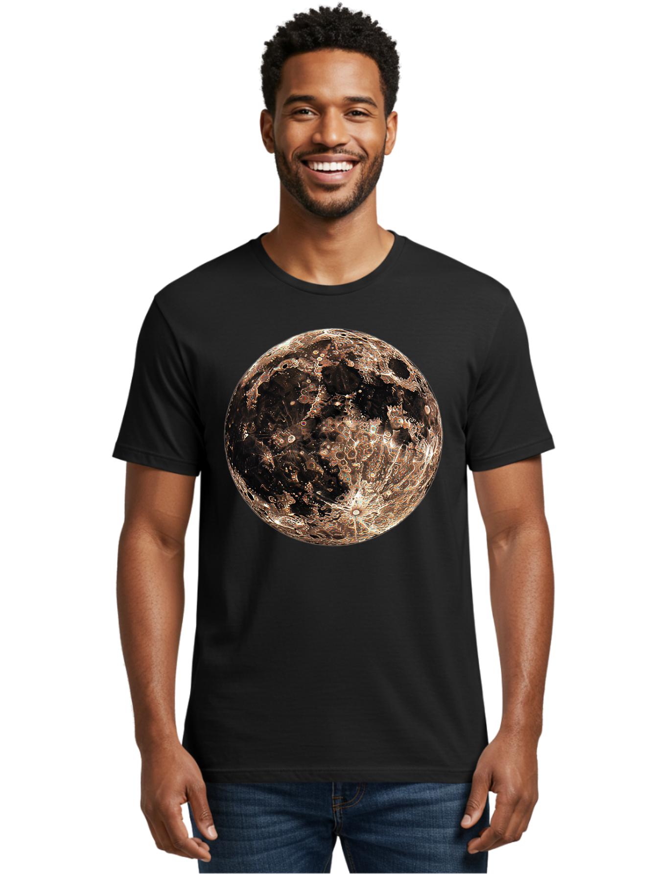 Moon-1 Men'S Graphic Tee, 100% Cotton, Comfortable Casual Summer Wear, Machine Washable, Vintage Camera, Old Camera, Antique Camera, Black Camera, Classic Photography, Photography Equipment, Nostalgic Device, Film Camera, Camera Art Bao665