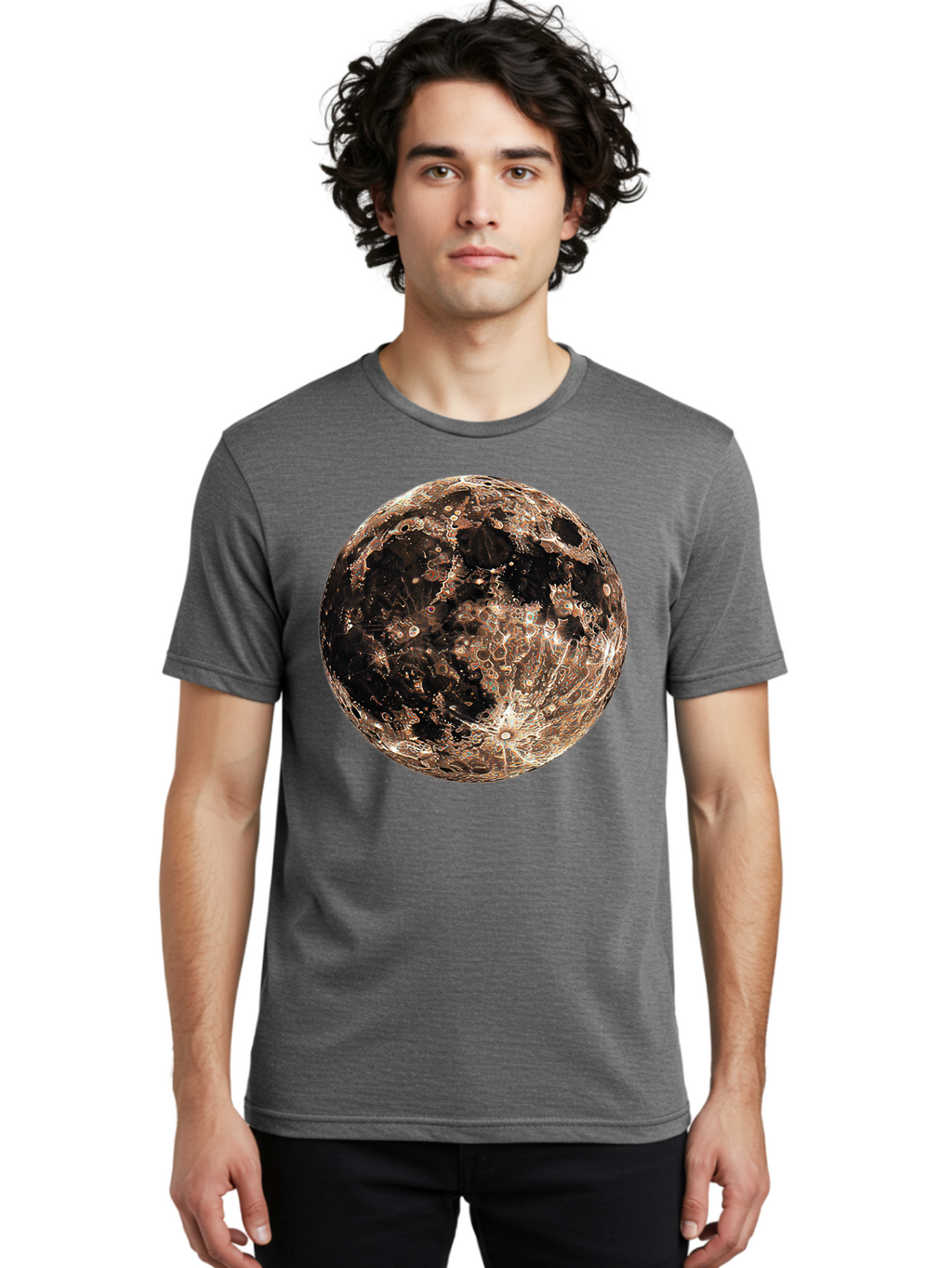 Moon-1 Men'S Graphic Tee, 100% Cotton, Comfortable Casual Summer Wear, Machine Washable, Vintage Camera, Old Camera, Antique Camera, Black Camera, Classic Photography, Photography Equipment, Nostalgic Device, Film Camera, Camera Art Bao665