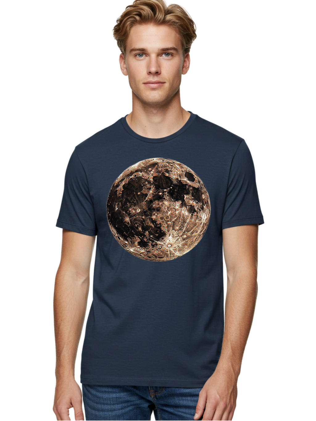 Moon-1 Men'S Graphic Tee, 100% Cotton, Comfortable Casual Summer Wear, Machine Washable, Vintage Camera, Old Camera, Antique Camera, Black Camera, Classic Photography, Photography Equipment, Nostalgic Device, Film Camera, Camera Art Bao665