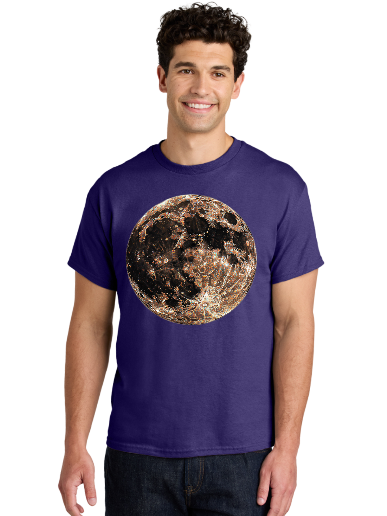 Moon-1 Men'S Graphic Tee, 100% Cotton, Comfortable Casual Summer Wear, Machine Washable, Vintage Camera, Old Camera, Antique Camera, Black Camera, Classic Photography, Photography Equipment, Nostalgic Device, Film Camera, Camera Art Bao665