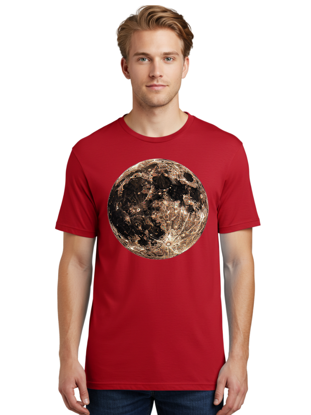 Moon-1 Men'S Graphic Tee, 100% Cotton, Comfortable Casual Summer Wear, Machine Washable, Vintage Camera, Old Camera, Antique Camera, Black Camera, Classic Photography, Photography Equipment, Nostalgic Device, Film Camera, Camera Art Bao665