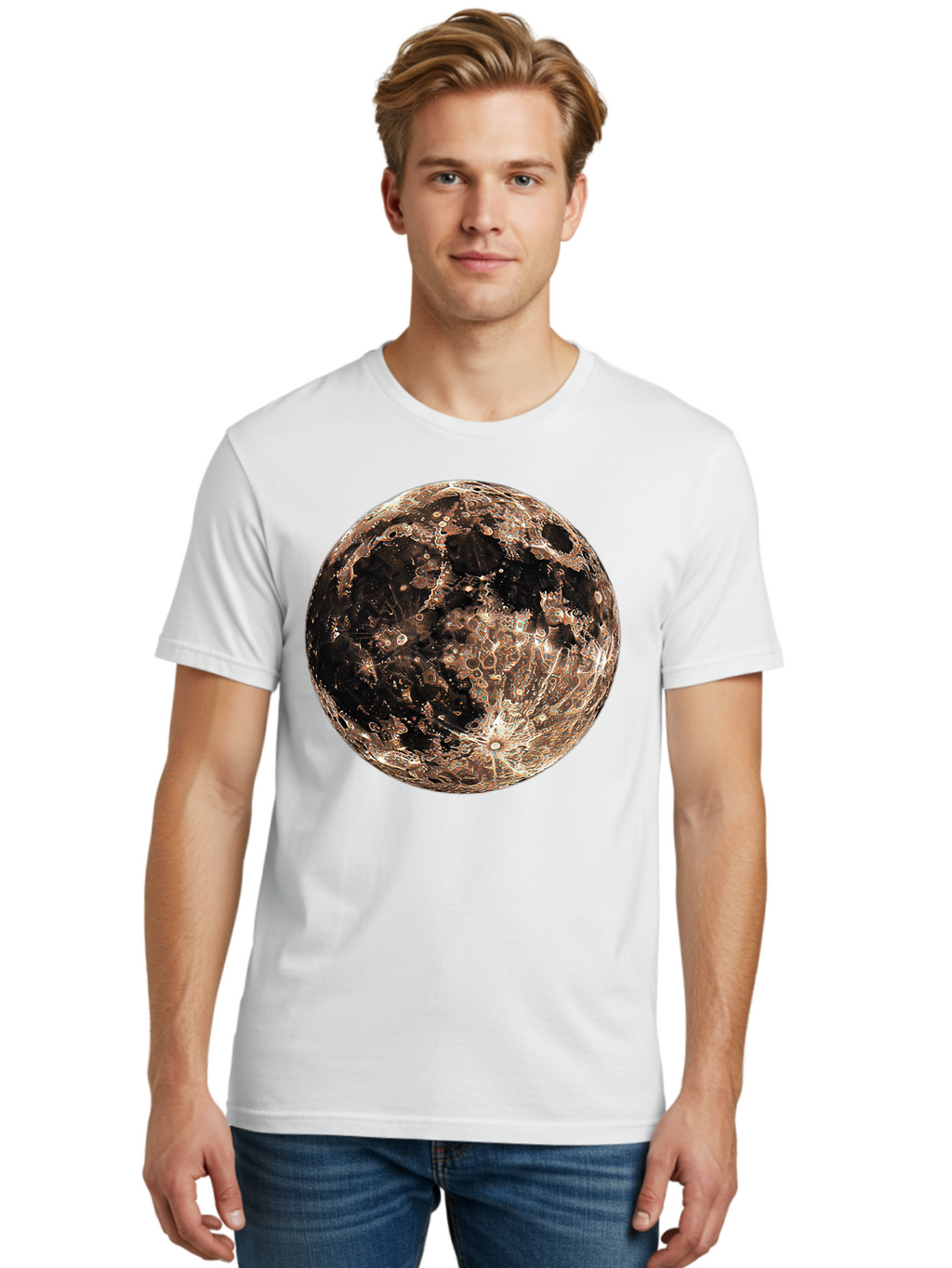Moon-1 Men'S Graphic Tee, 100% Cotton, Comfortable Casual Summer Wear, Machine Washable, Vintage Camera, Old Camera, Antique Camera, Black Camera, Classic Photography, Photography Equipment, Nostalgic Device, Film Camera, Camera Art Bao665