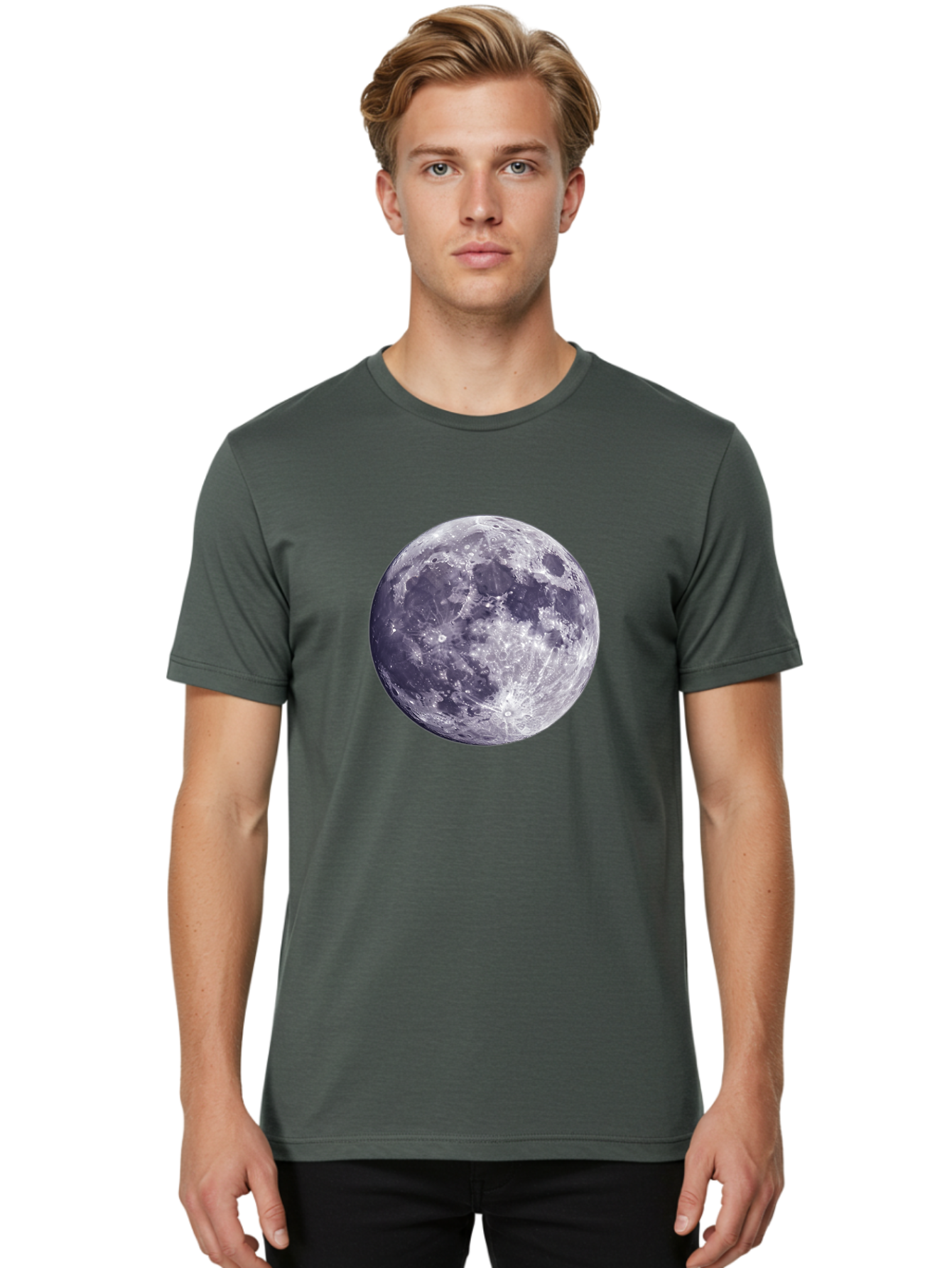 Moon-2 Men'S Graphic Tee, 100% Cotton, Comfortable Casual Summer Wear, Machine Washable, Vintage Camera, Old Camera, Antique Camera, Black Camera, Classic Photography, Photography Equipment, Nostalgic Device, Film Camera, Camera Art Bao666