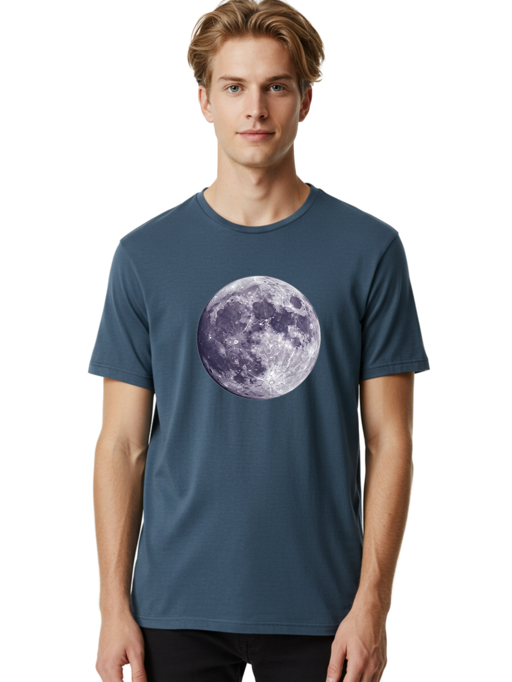 Moon-2 Men'S Graphic Tee, 100% Cotton, Comfortable Casual Summer Wear, Machine Washable, Vintage Camera, Old Camera, Antique Camera, Black Camera, Classic Photography, Photography Equipment, Nostalgic Device, Film Camera, Camera Art Bao666