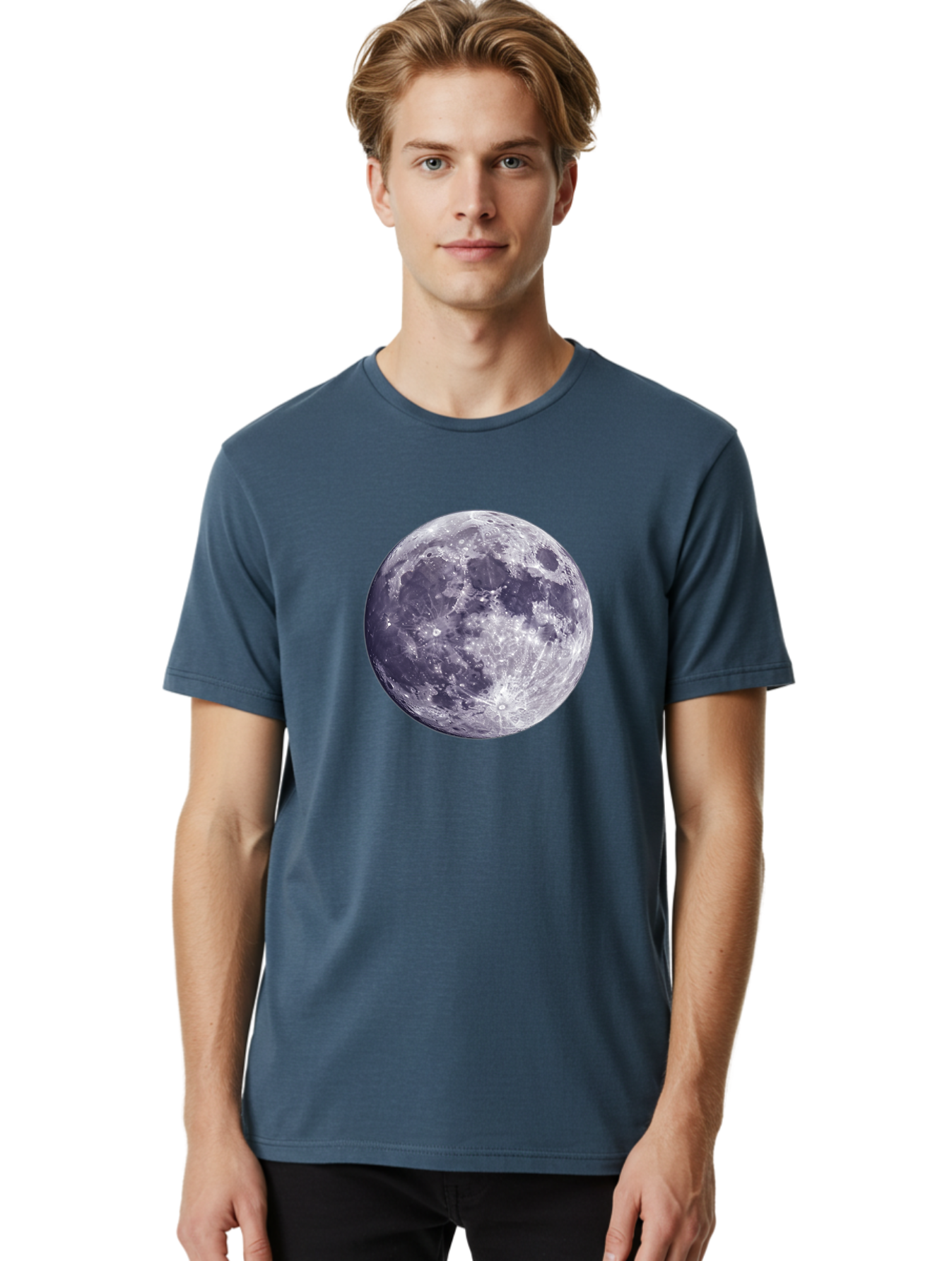 Moon-2 Men'S Graphic Tee, 100% Cotton, Comfortable Casual Summer Wear, Machine Washable, Vintage Camera, Old Camera, Antique Camera, Black Camera, Classic Photography, Photography Equipment, Nostalgic Device, Film Camera, Camera Art Bao666