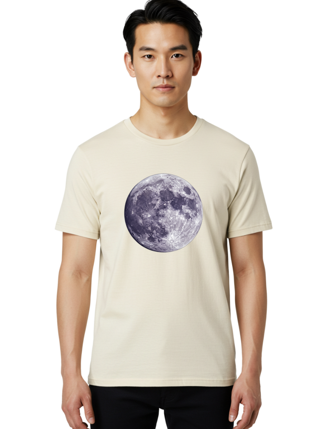 Moon-2 Men'S Graphic Tee, 100% Cotton, Comfortable Casual Summer Wear, Machine Washable, Vintage Camera, Old Camera, Antique Camera, Black Camera, Classic Photography, Photography Equipment, Nostalgic Device, Film Camera, Camera Art Bao666