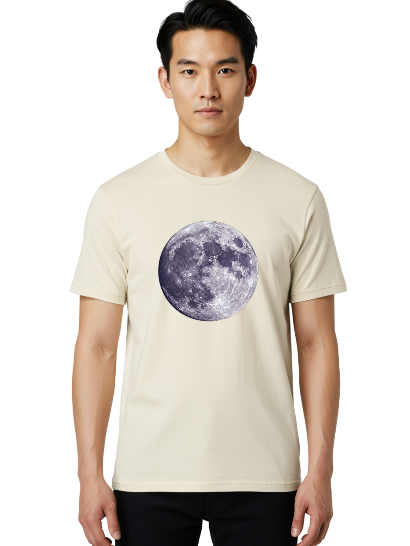 Moon-2 Men'S Graphic Tee, 100% Cotton, Comfortable Casual Summer Wear, Machine Washable, Vintage Camera, Old Camera, Antique Camera, Black Camera, Classic Photography, Photography Equipment, Nostalgic Device, Film Camera, Camera Art Bao666