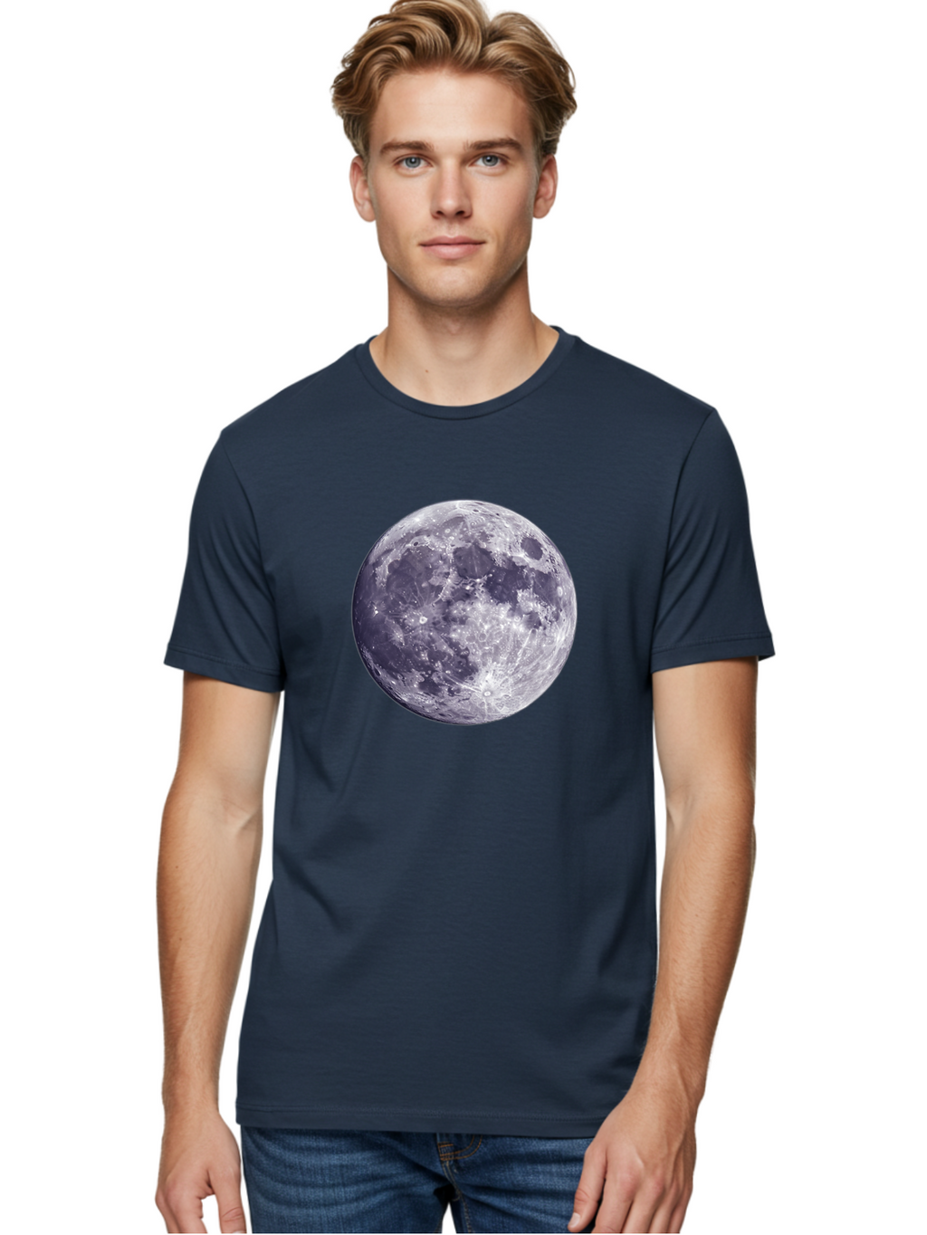 Moon-2 Men'S Graphic Tee, 100% Cotton, Comfortable Casual Summer Wear, Machine Washable, Vintage Camera, Old Camera, Antique Camera, Black Camera, Classic Photography, Photography Equipment, Nostalgic Device, Film Camera, Camera Art Bao666