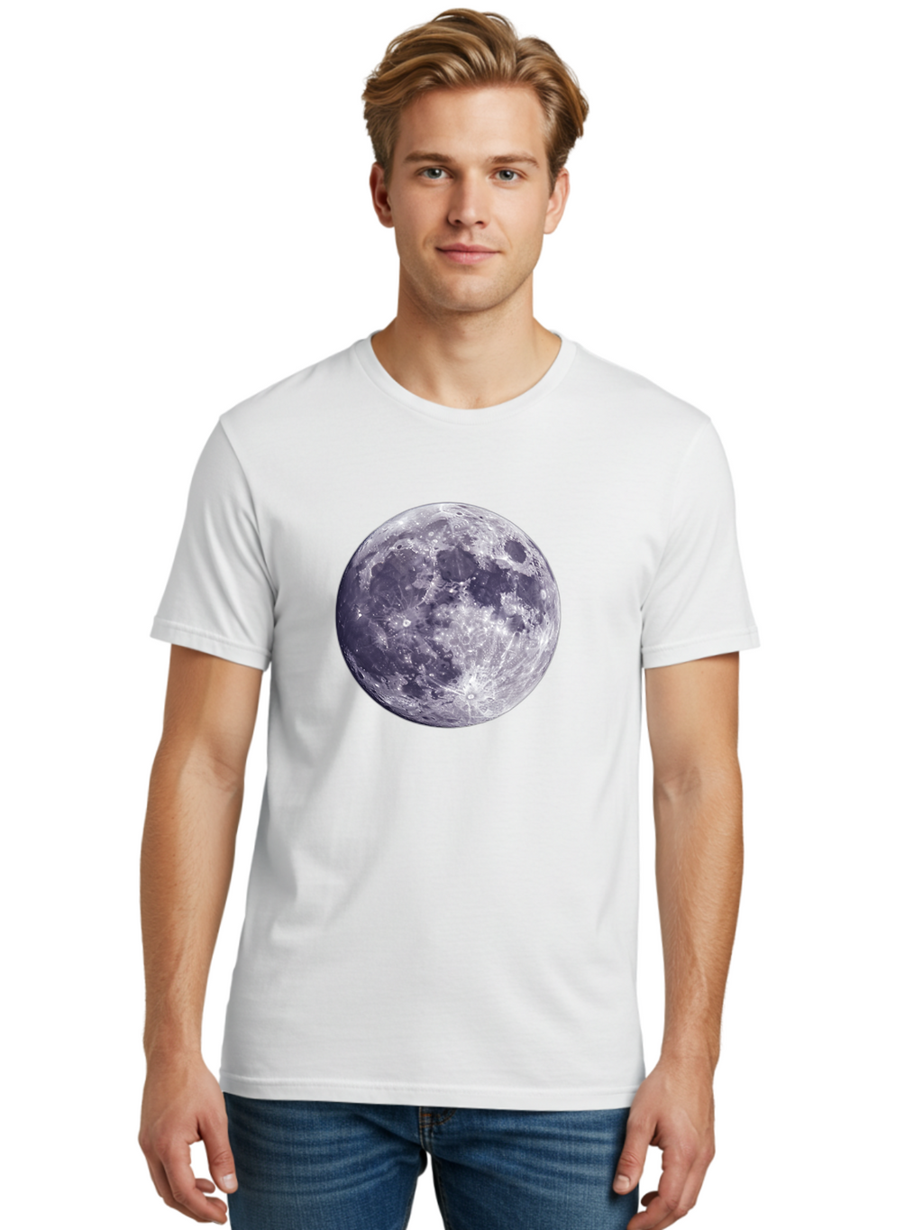 Moon-2 Men'S Graphic Tee, 100% Cotton, Comfortable Casual Summer Wear, Machine Washable, Vintage Camera, Old Camera, Antique Camera, Black Camera, Classic Photography, Photography Equipment, Nostalgic Device, Film Camera, Camera Art Bao666