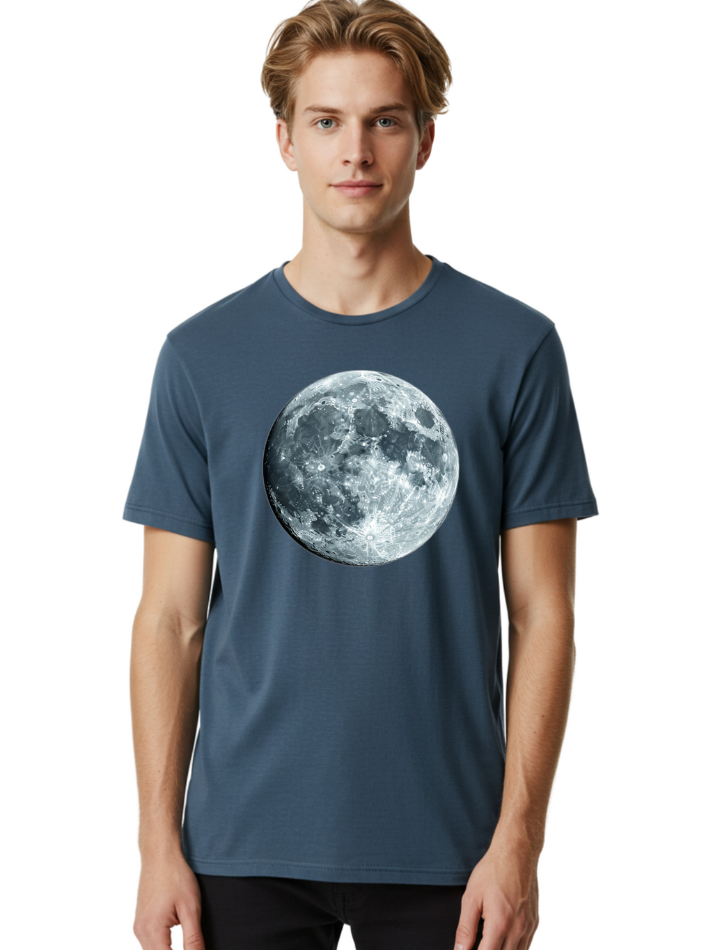 Moon-3 Men'S Graphic Tee, 100% Cotton, Comfortable Casual Summer Wear, Machine Washable, Vintage Camera, Old Camera, Antique Camera, Black Camera, Classic Photography, Photography Equipment, Nostalgic Device, Film Camera, Camera Art Bao667