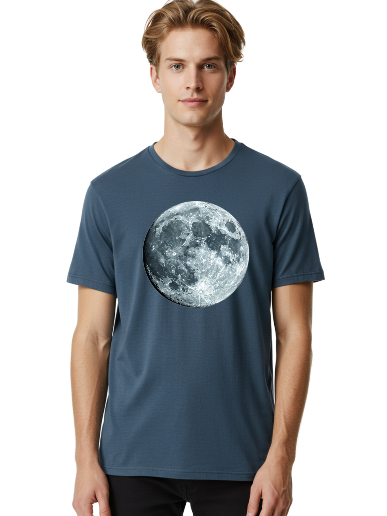 Moon-3 Men'S Graphic Tee, 100% Cotton, Comfortable Casual Summer Wear, Machine Washable, Vintage Camera, Old Camera, Antique Camera, Black Camera, Classic Photography, Photography Equipment, Nostalgic Device, Film Camera, Camera Art Bao667
