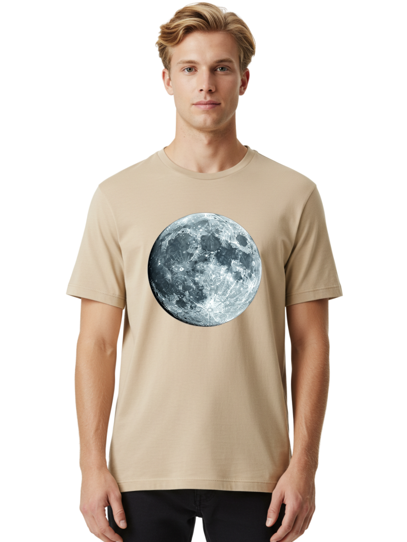 Moon-3 Men'S Graphic Tee, 100% Cotton, Comfortable Casual Summer Wear, Machine Washable, Vintage Camera, Old Camera, Antique Camera, Black Camera, Classic Photography, Photography Equipment, Nostalgic Device, Film Camera, Camera Art Bao667