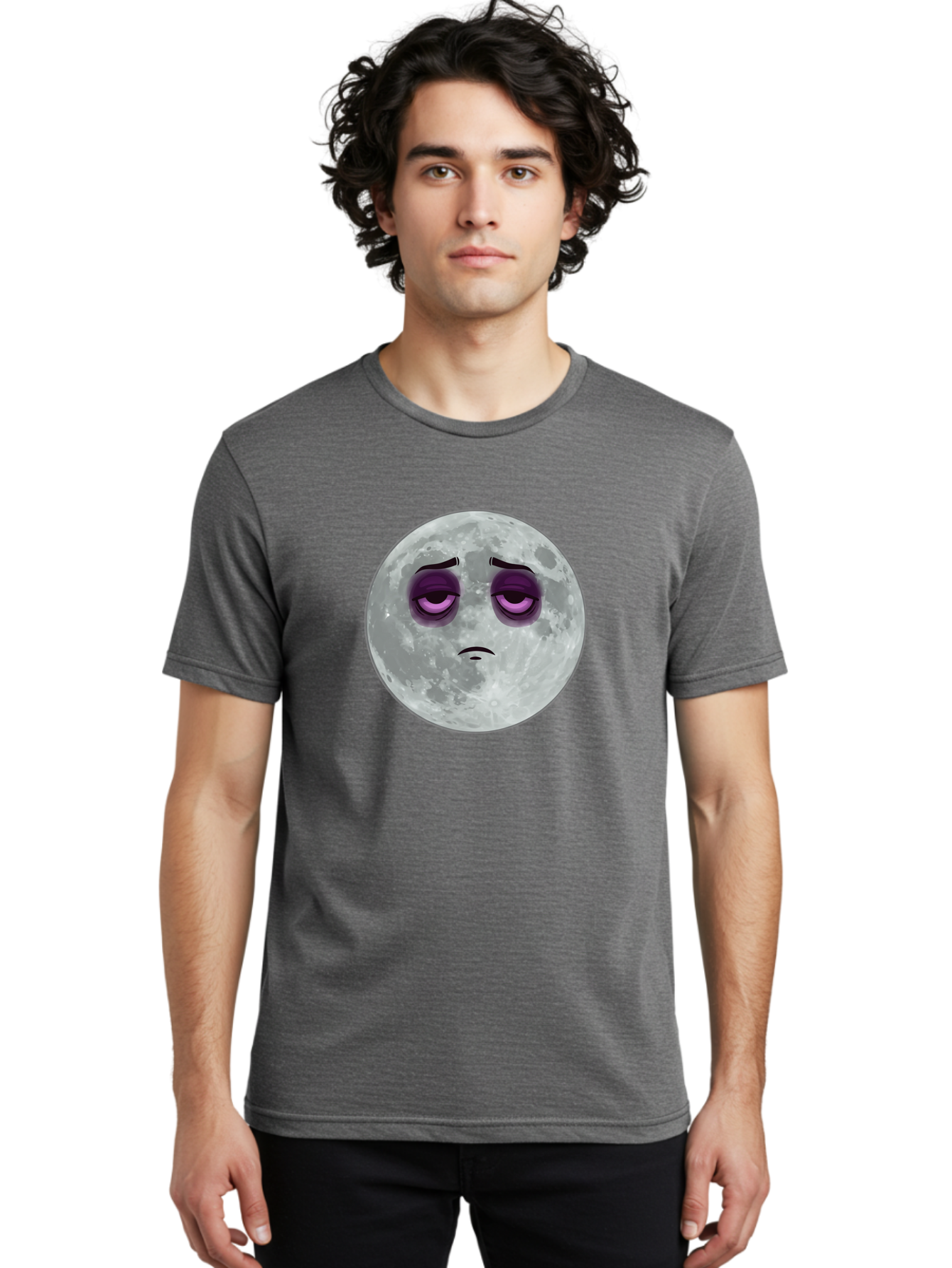 Moon-Emoji Men'S Graphic Tee, 100% Cotton, Comfortable Casual Summer Wear, Machine Washable, Vintage Camera, Old Camera, Antique Camera, Black Camera, Classic Photography, Photography Equipment, Nostalgic Device, Film Camera, Camera Art Bao668
