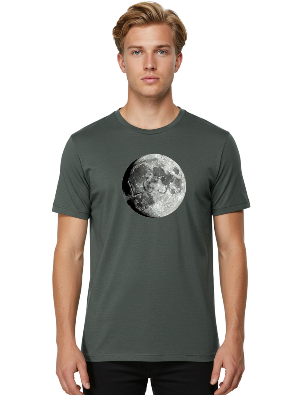 Moon-Surface Men'S Graphic Tee, 100% Cotton, Comfortable Casual Summer Wear, Machine Washable, Vintage Camera, Old Camera, Antique Camera, Black Camera, Classic Photography, Photography Equipment, Nostalgic Device, Film Camera, Camera Art Bao671