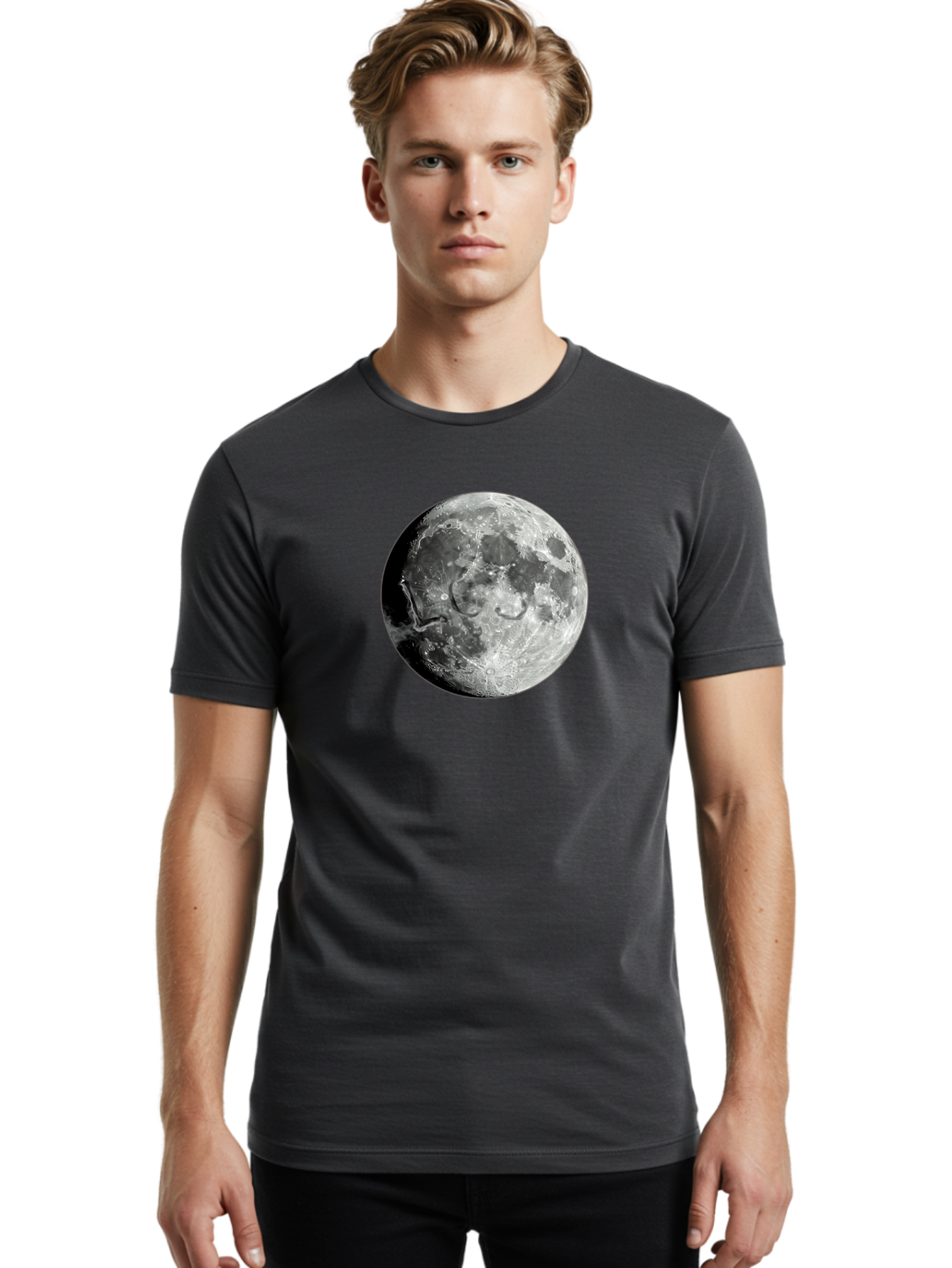 Moon-Surface Men'S Graphic Tee, 100% Cotton, Comfortable Casual Summer Wear, Machine Washable, Vintage Camera, Old Camera, Antique Camera, Black Camera, Classic Photography, Photography Equipment, Nostalgic Device, Film Camera, Camera Art Bao671