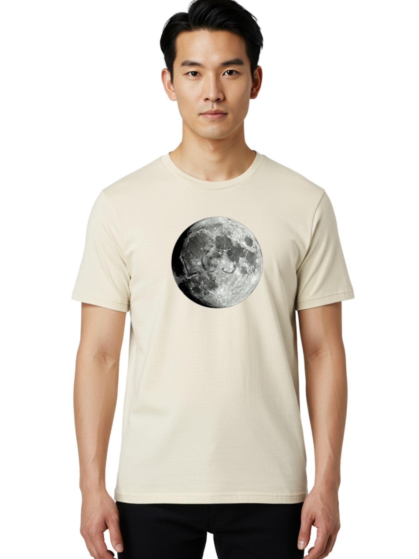 Moon-Surface Men'S Graphic Tee, 100% Cotton, Comfortable Casual Summer Wear, Machine Washable, Vintage Camera, Old Camera, Antique Camera, Black Camera, Classic Photography, Photography Equipment, Nostalgic Device, Film Camera, Camera Art Bao671