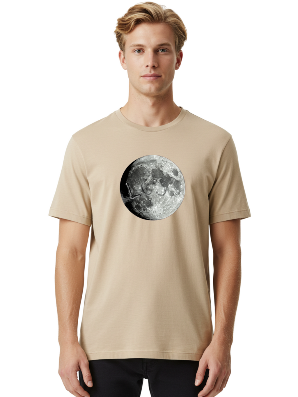 Moon-Surface Men'S Graphic Tee, 100% Cotton, Comfortable Casual Summer Wear, Machine Washable, Vintage Camera, Old Camera, Antique Camera, Black Camera, Classic Photography, Photography Equipment, Nostalgic Device, Film Camera, Camera Art Bao671
