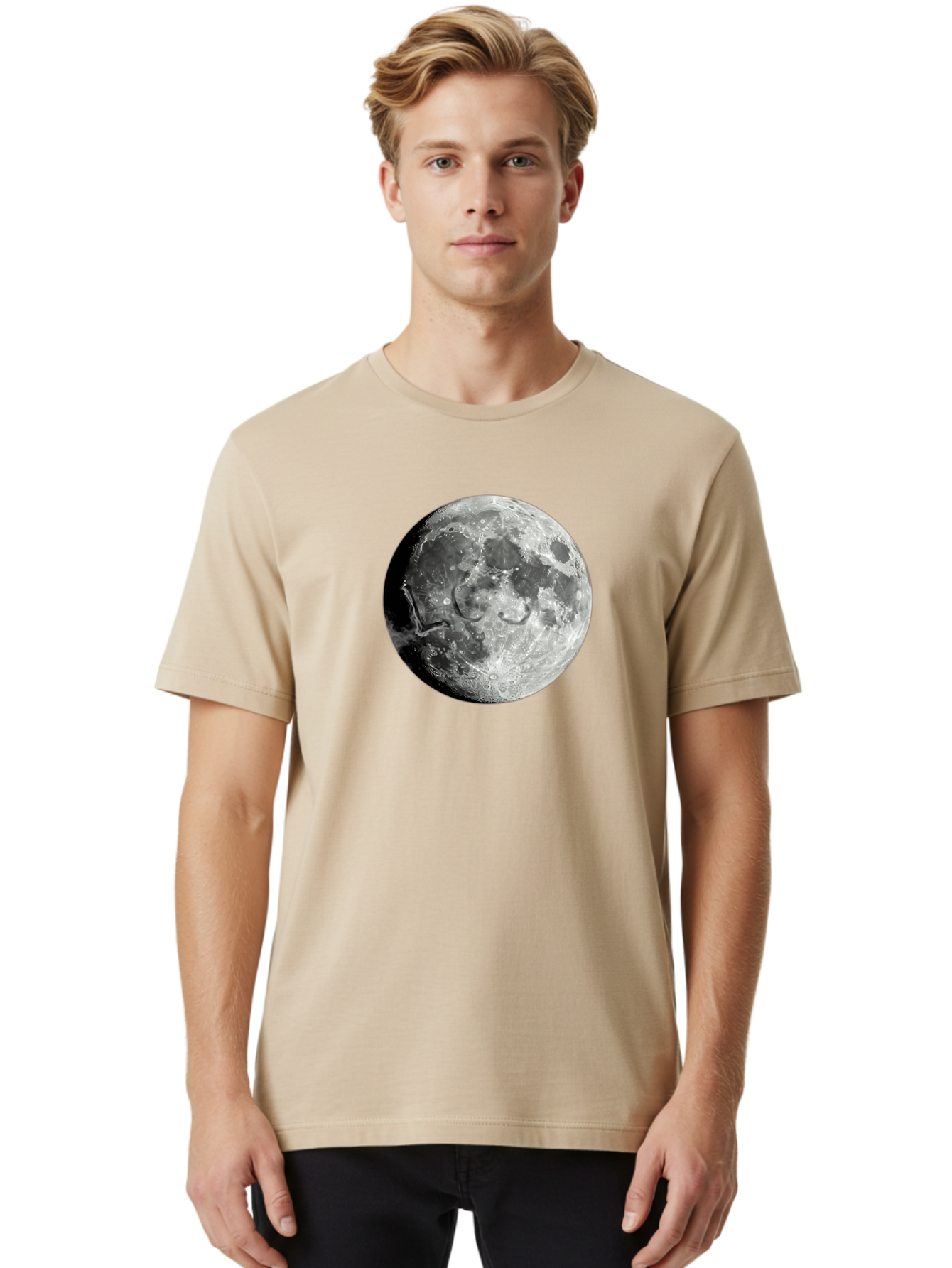 Moon-Surface Men'S Graphic Tee, 100% Cotton, Comfortable Casual Summer Wear, Machine Washable, Vintage Camera, Old Camera, Antique Camera, Black Camera, Classic Photography, Photography Equipment, Nostalgic Device, Film Camera, Camera Art Bao671