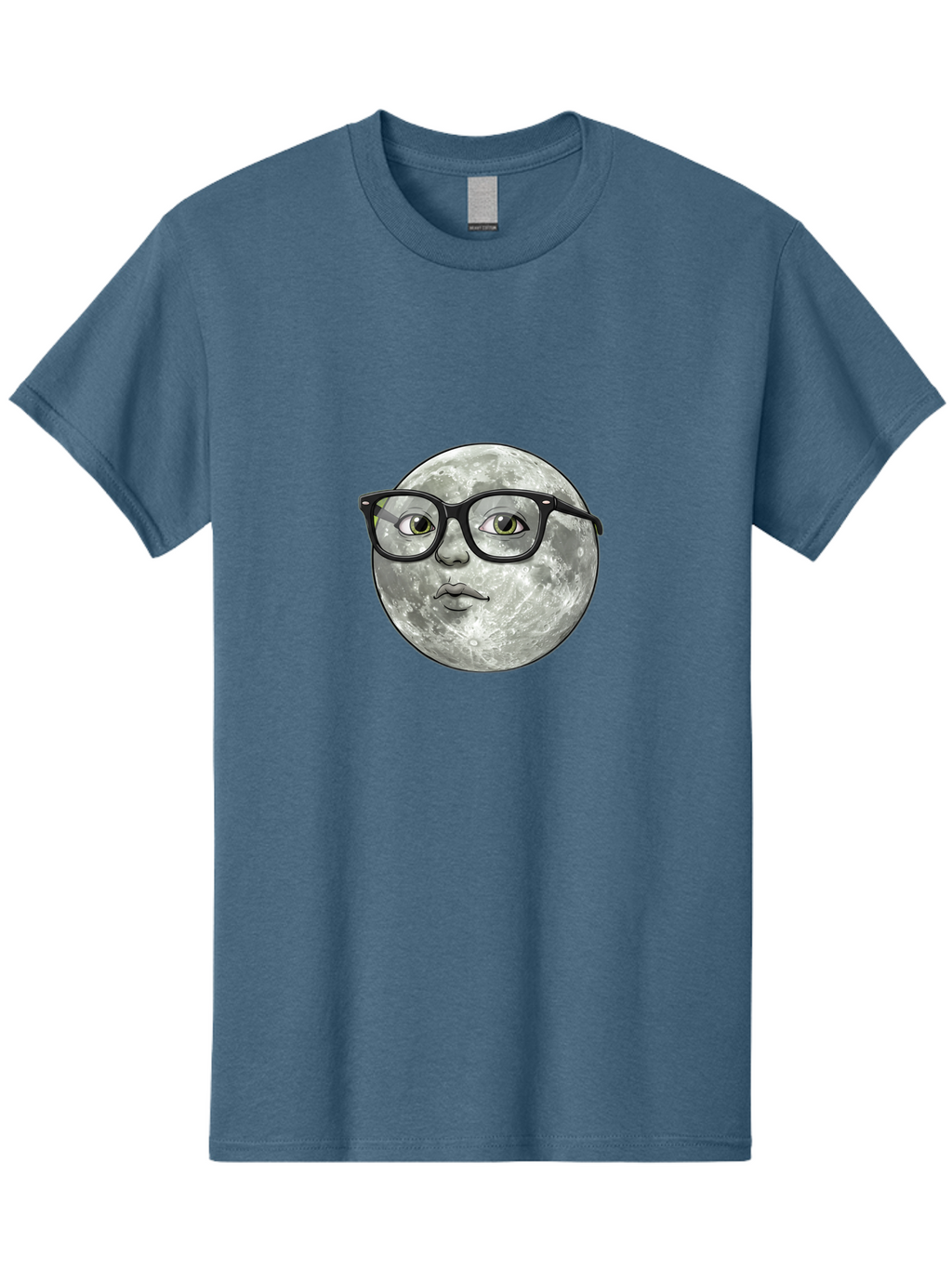 Moon-With-Glasses Men'S Graphic Tee, 100% Cotton, Comfortable Casual Summer Wear, Machine Washable, Vintage Camera, Old Camera, Antique Camera, Black Camera, Classic Photography, Photography Equipment, Nostalgic Device, Film Camera, Camera Art Bao673