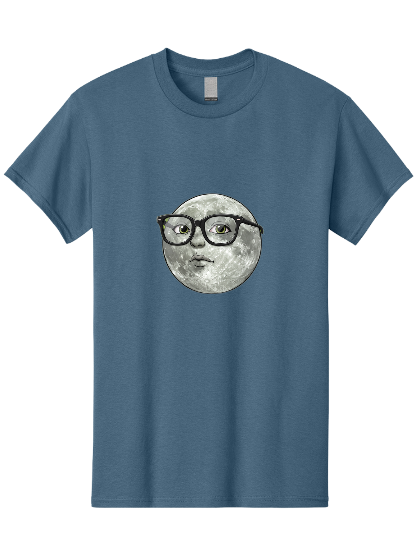 Moon-With-Glasses Men'S Graphic Tee, 100% Cotton, Comfortable Casual Summer Wear, Machine Washable, Vintage Camera, Old Camera, Antique Camera, Black Camera, Classic Photography, Photography Equipment, Nostalgic Device, Film Camera, Camera Art Bao673