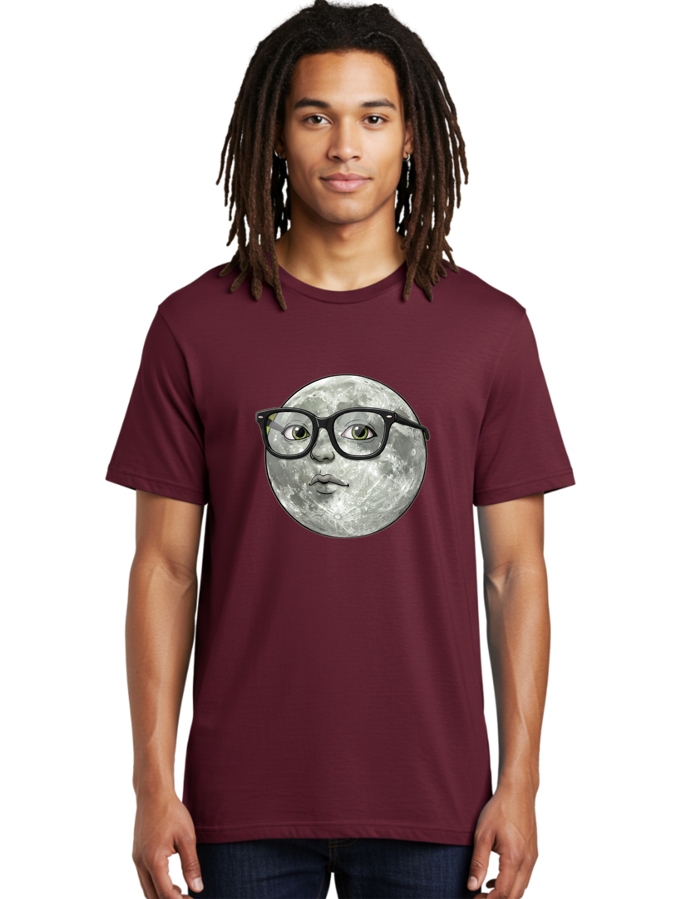 Moon-With-Glasses Men'S Graphic Tee, 100% Cotton, Comfortable Casual Summer Wear, Machine Washable, Vintage Camera, Old Camera, Antique Camera, Black Camera, Classic Photography, Photography Equipment, Nostalgic Device, Film Camera, Camera Art Bao673