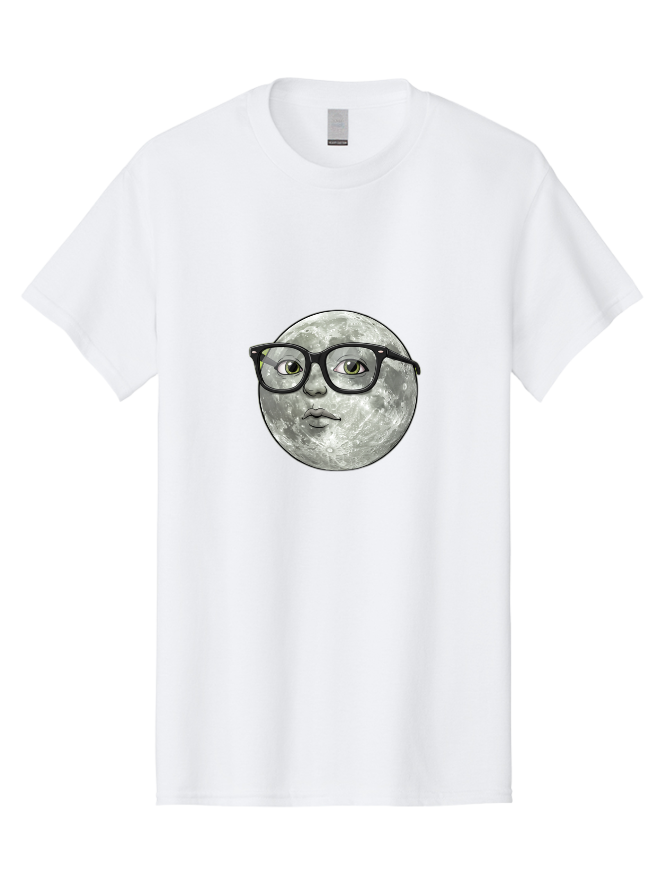 Moon-With-Glasses Men'S Graphic Tee, 100% Cotton, Comfortable Casual Summer Wear, Machine Washable, Vintage Camera, Old Camera, Antique Camera, Black Camera, Classic Photography, Photography Equipment, Nostalgic Device, Film Camera, Camera Art Bao673
