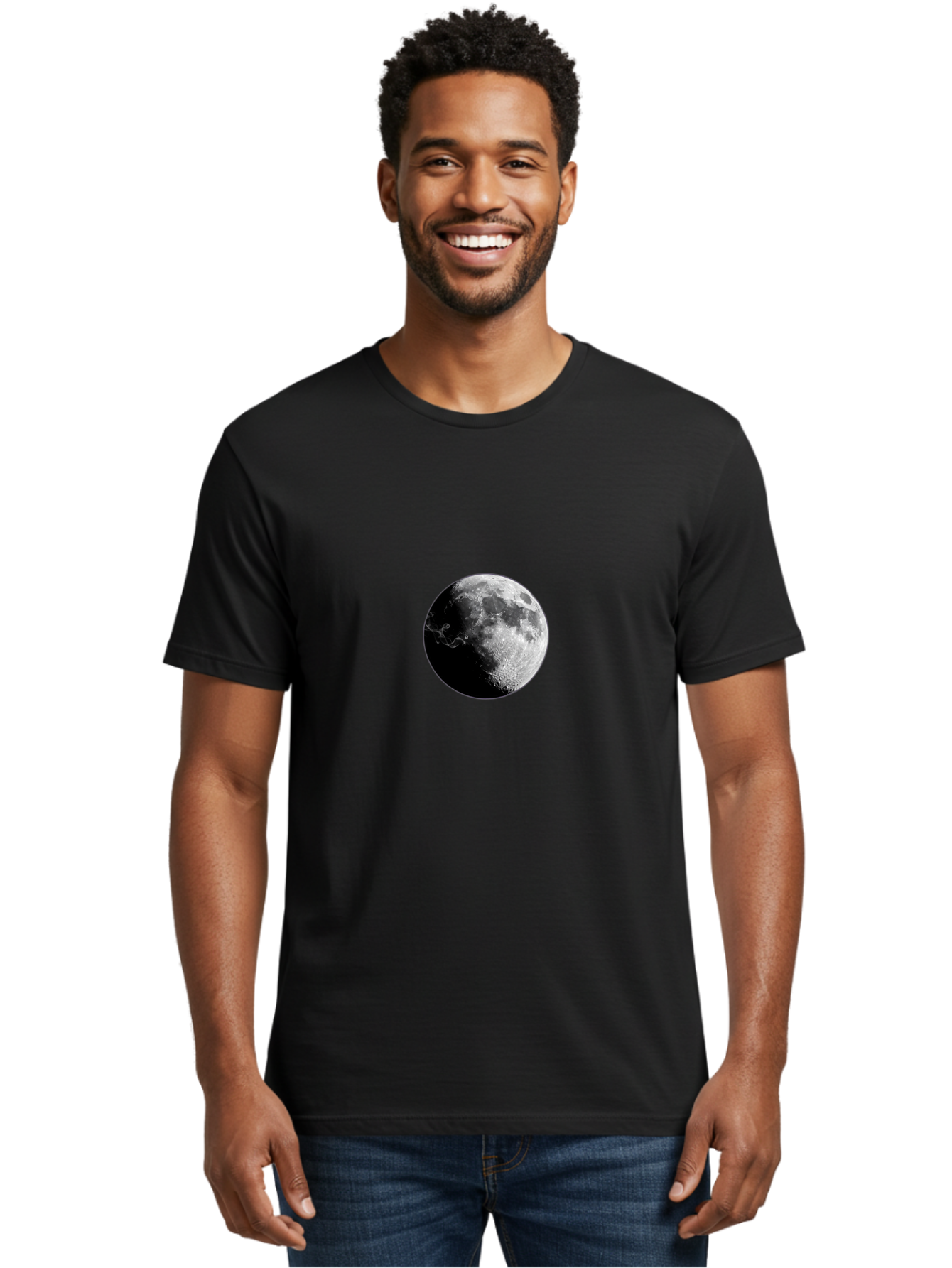 Moon Men'S Graphic Tee, 100% Cotton, Comfortable Casual Summer Wear, Machine Washable, Vintage Camera, Old Camera, Antique Camera, Black Camera, Classic Photography, Photography Equipment, Nostalgic Device, Film Camera, Camera Art Bao675