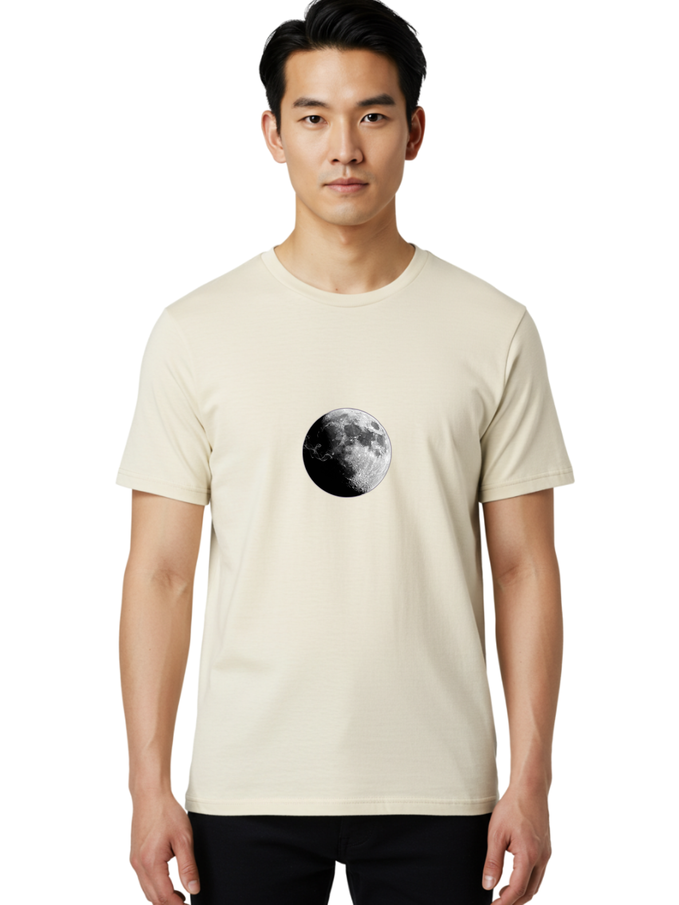 Moon Men'S Graphic Tee, 100% Cotton, Comfortable Casual Summer Wear, Machine Washable, Vintage Camera, Old Camera, Antique Camera, Black Camera, Classic Photography, Photography Equipment, Nostalgic Device, Film Camera, Camera Art Bao675