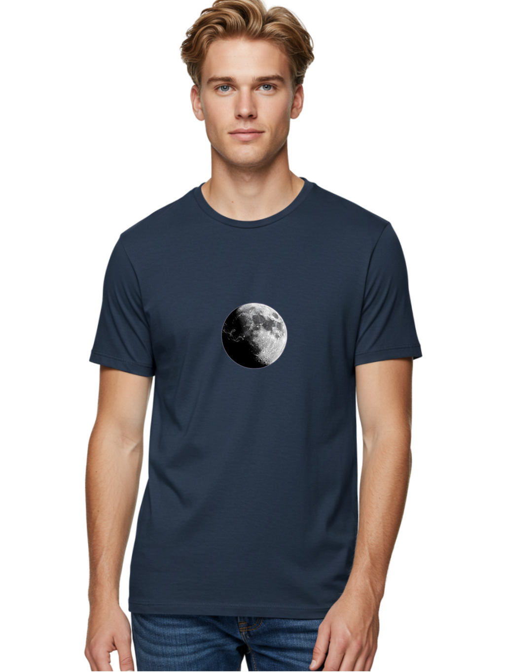 Moon Men'S Graphic Tee, 100% Cotton, Comfortable Casual Summer Wear, Machine Washable, Vintage Camera, Old Camera, Antique Camera, Black Camera, Classic Photography, Photography Equipment, Nostalgic Device, Film Camera, Camera Art Bao675