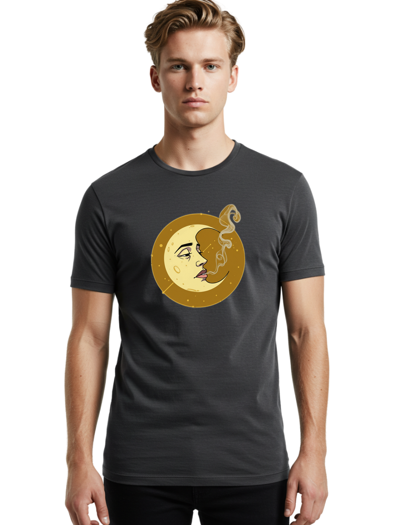 Moonface Men'S Graphic Tee, 100% Cotton, Comfortable Casual Summer Wear, Machine Washable, Vintage Camera, Old Camera, Antique Camera, Black Camera, Classic Photography, Photography Equipment, Nostalgic Device, Film Camera, Camera Art Bao676