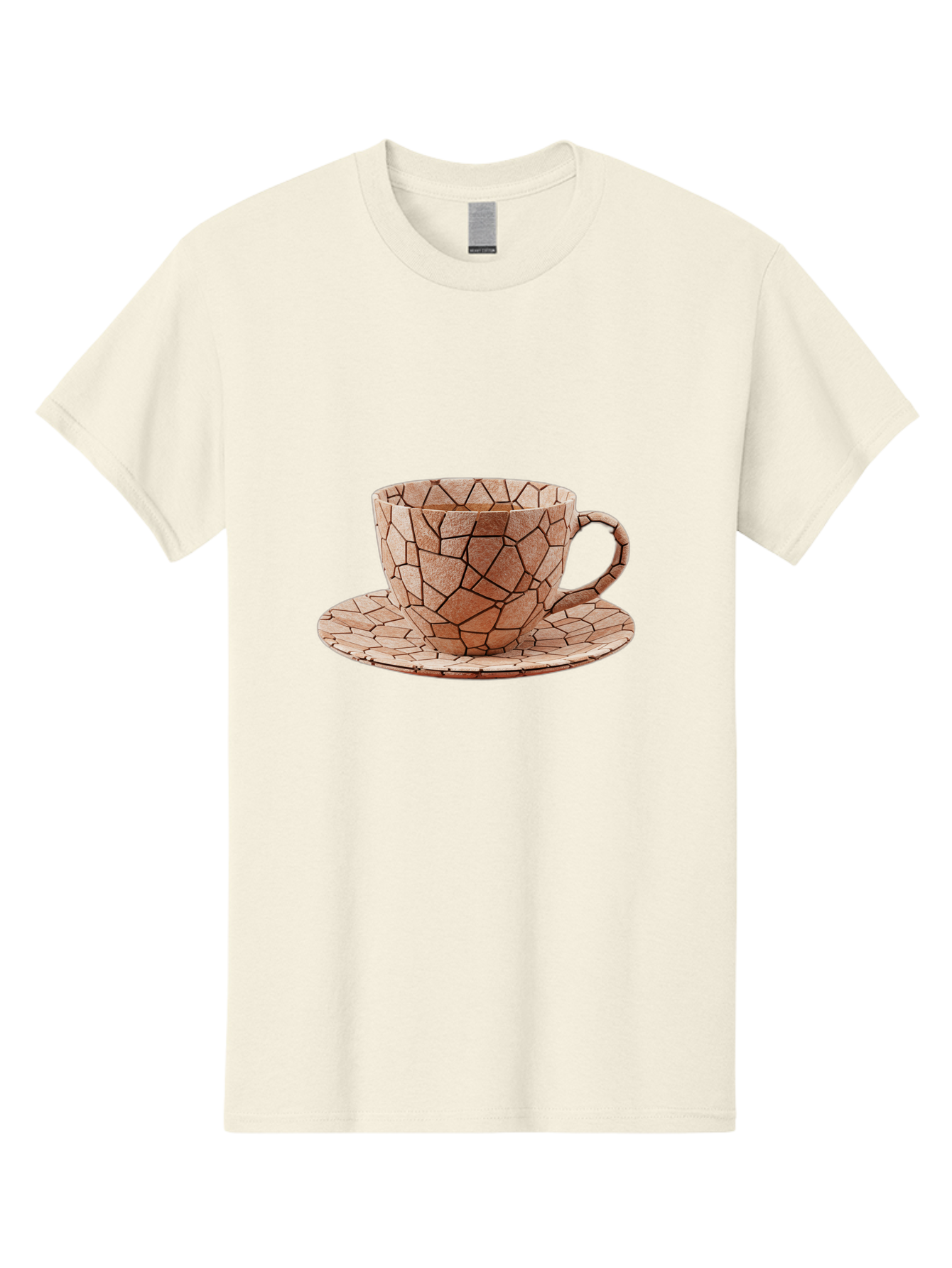 Mosaic-Cup-And-Saucer Men'S Graphic Tee, 100% Cotton, Comfortable Casual Summer Wear, Machine Washable, Vintage Camera, Old Camera, Antique Camera, Black Camera, Classic Photography, Photography Equipment, Nostalgic Device, Film Camera, Bao677