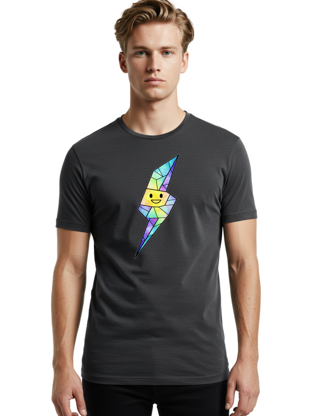 Mosaic-Lightning-Bolt Men'S Graphic Tee, 100% Cotton, Comfortable Casual Summer Wear, Machine Washable, Vintage Camera, Old Camera, Antique Camera, Black Camera, Classic Photography, Photography Equipment, Nostalgic Device, Film Camera, Bao678