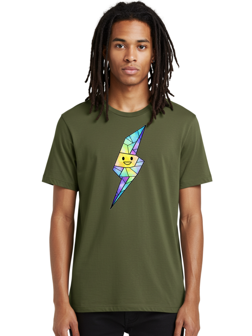 Mosaic-Lightning-Bolt Men'S Graphic Tee, 100% Cotton, Comfortable Casual Summer Wear, Machine Washable, Vintage Camera, Old Camera, Antique Camera, Black Camera, Classic Photography, Photography Equipment, Nostalgic Device, Film Camera, Bao678